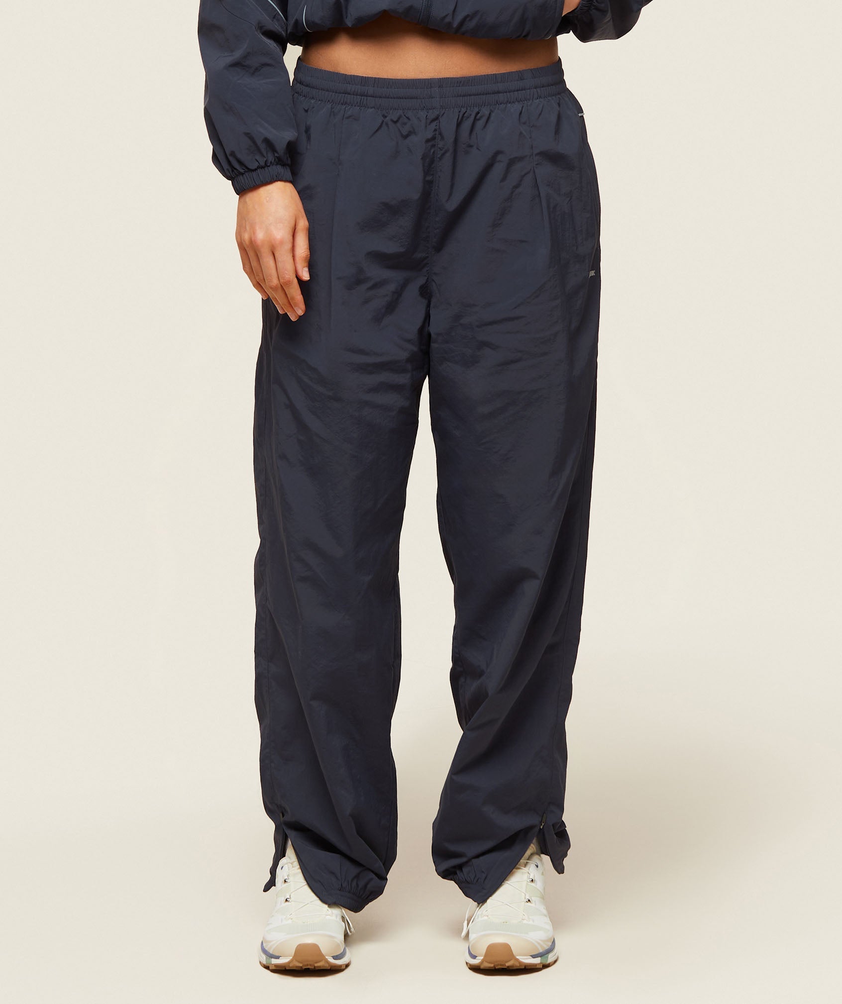Gymshark Comfort Pleated Retro Track Pant - Heavy Blue/Denim Grey