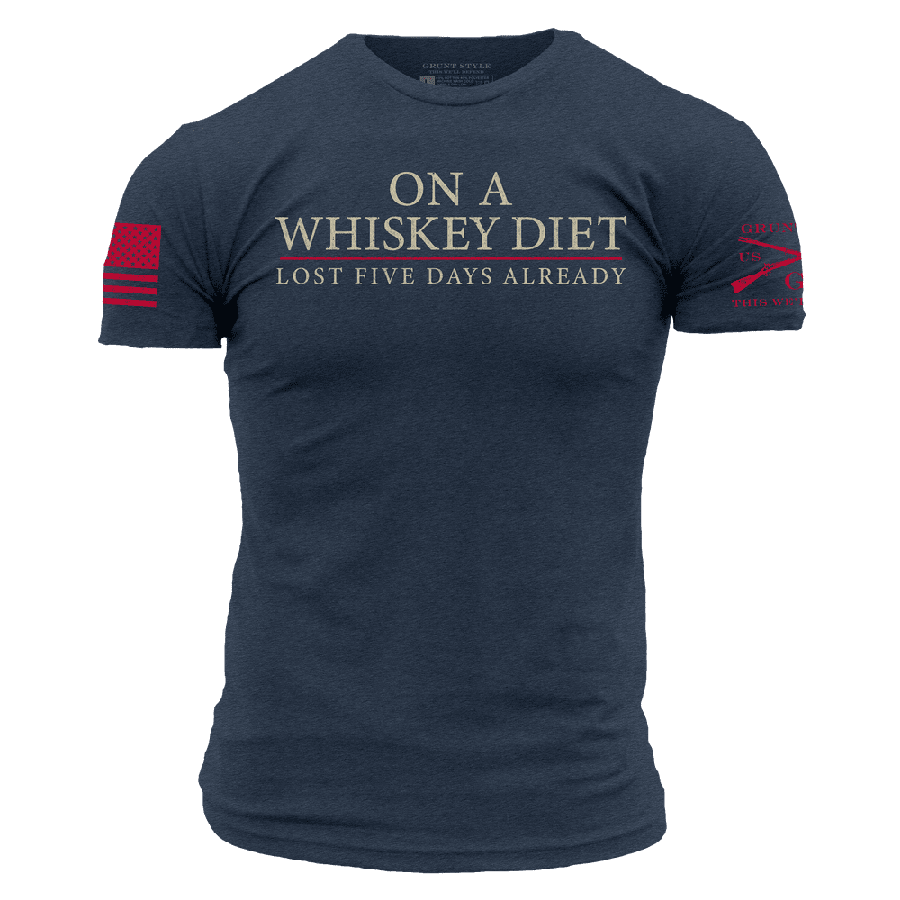 Whiskey Diet T-Shirt - Midnight Navy