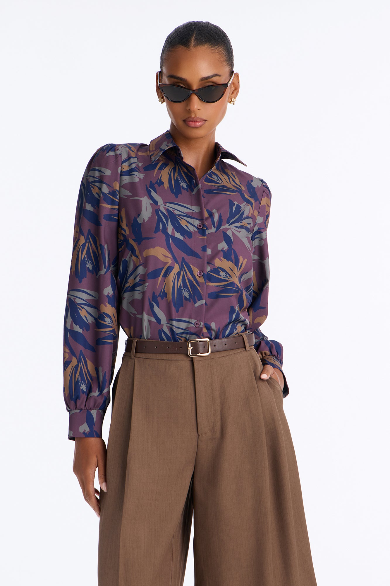 Feel A Way Shirt - Plum/Multi