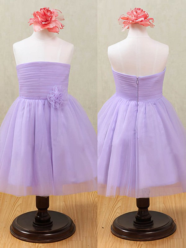 Fabulous A-Line Strapless Tulle Flower Girl Dresses