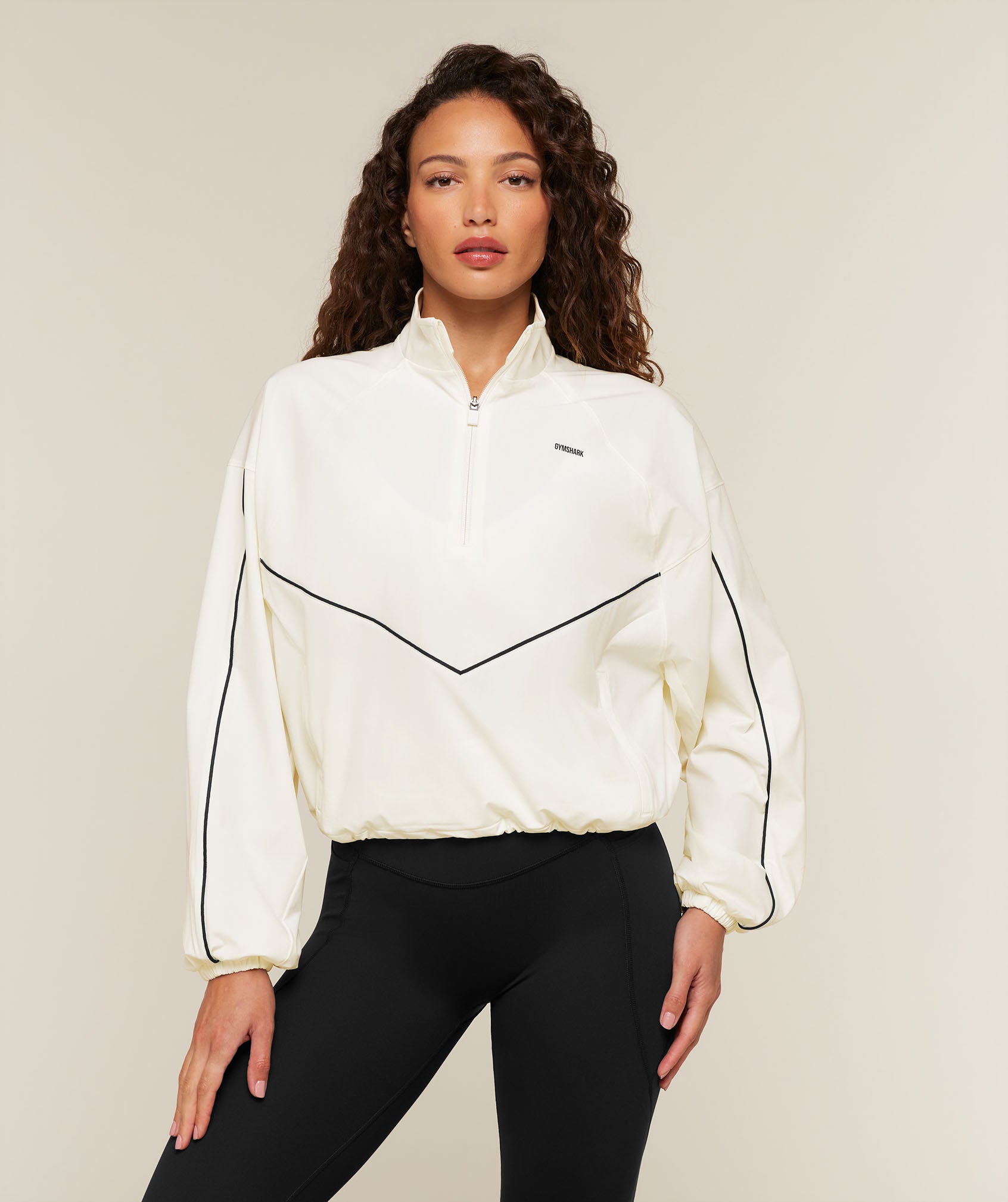 Gymshark Track Jacket - Soft White