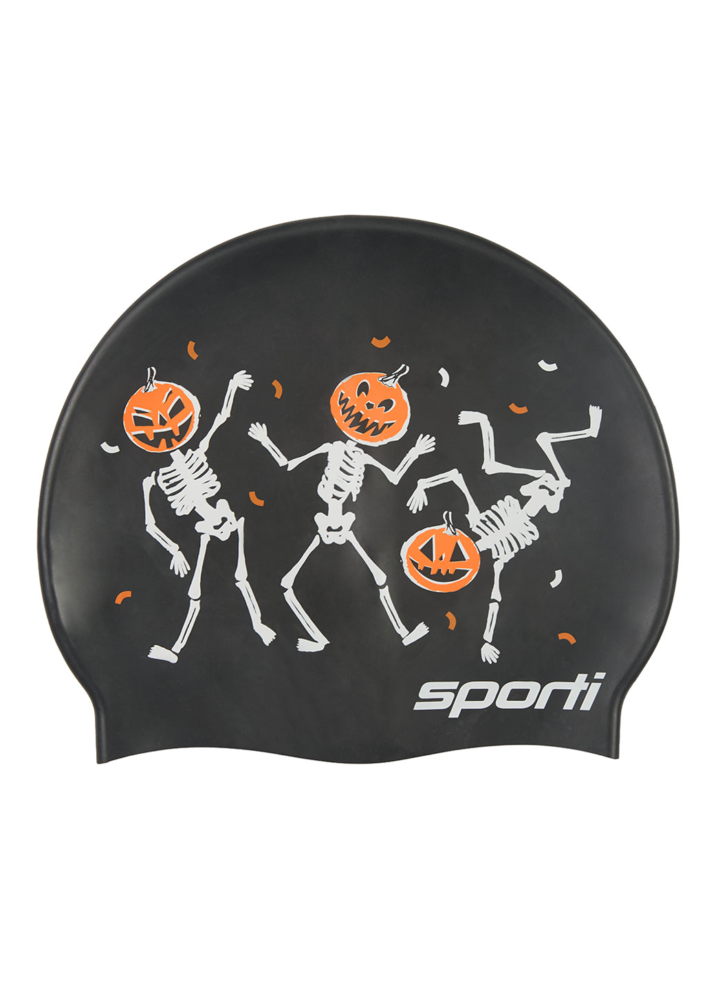Sporti Skeleton Jam Silicone Swim Cap