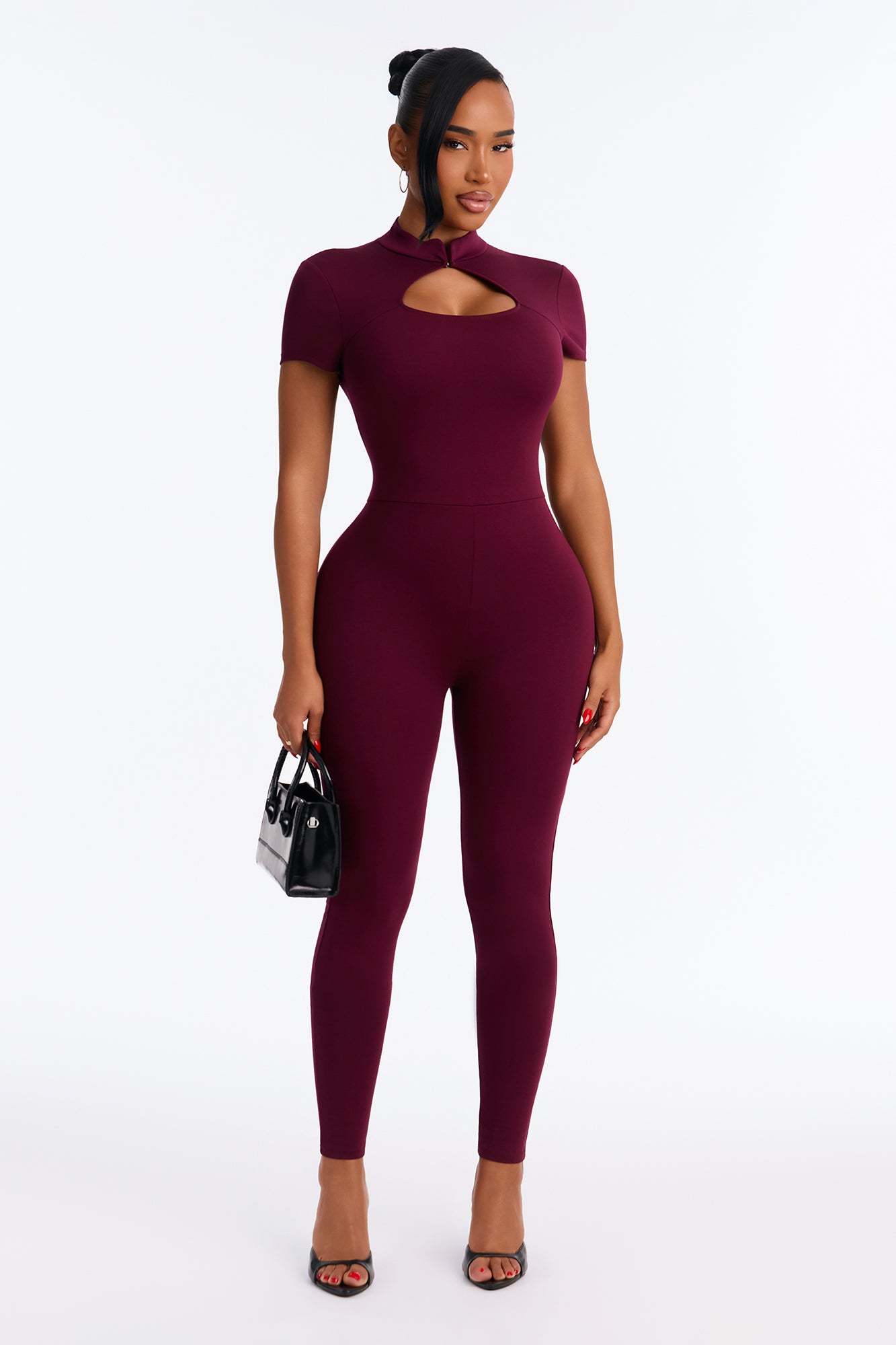 Head Over Heel Catsuit - Plum