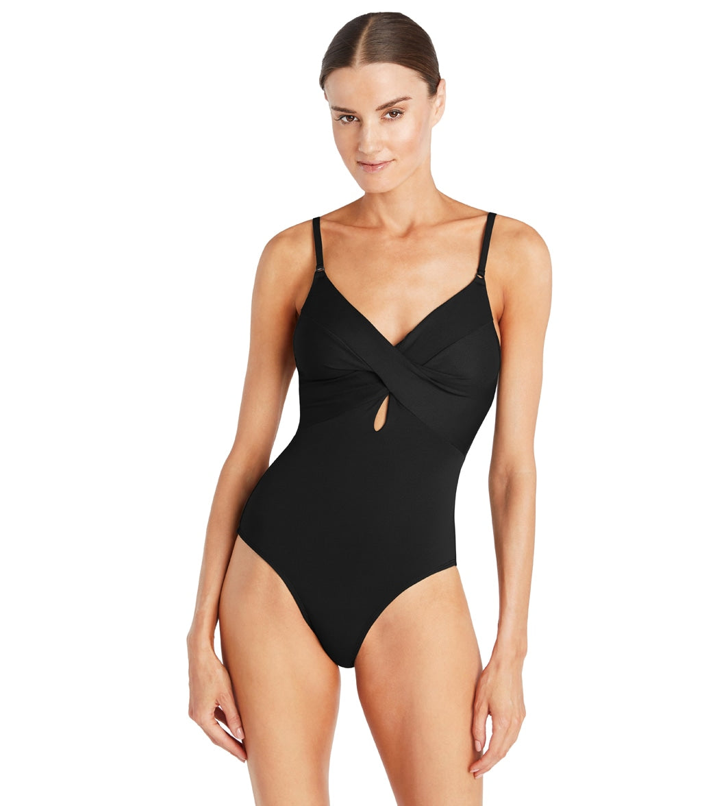 Robin Piccone Women's Ava Twist One Piece Swimsuit