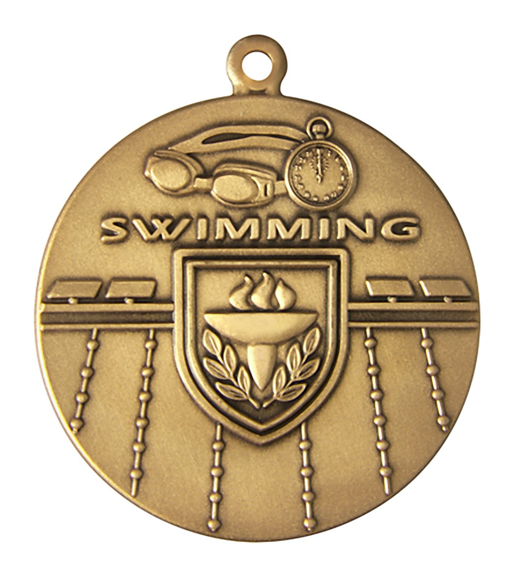 1.75" Swimming Die Struck Medal