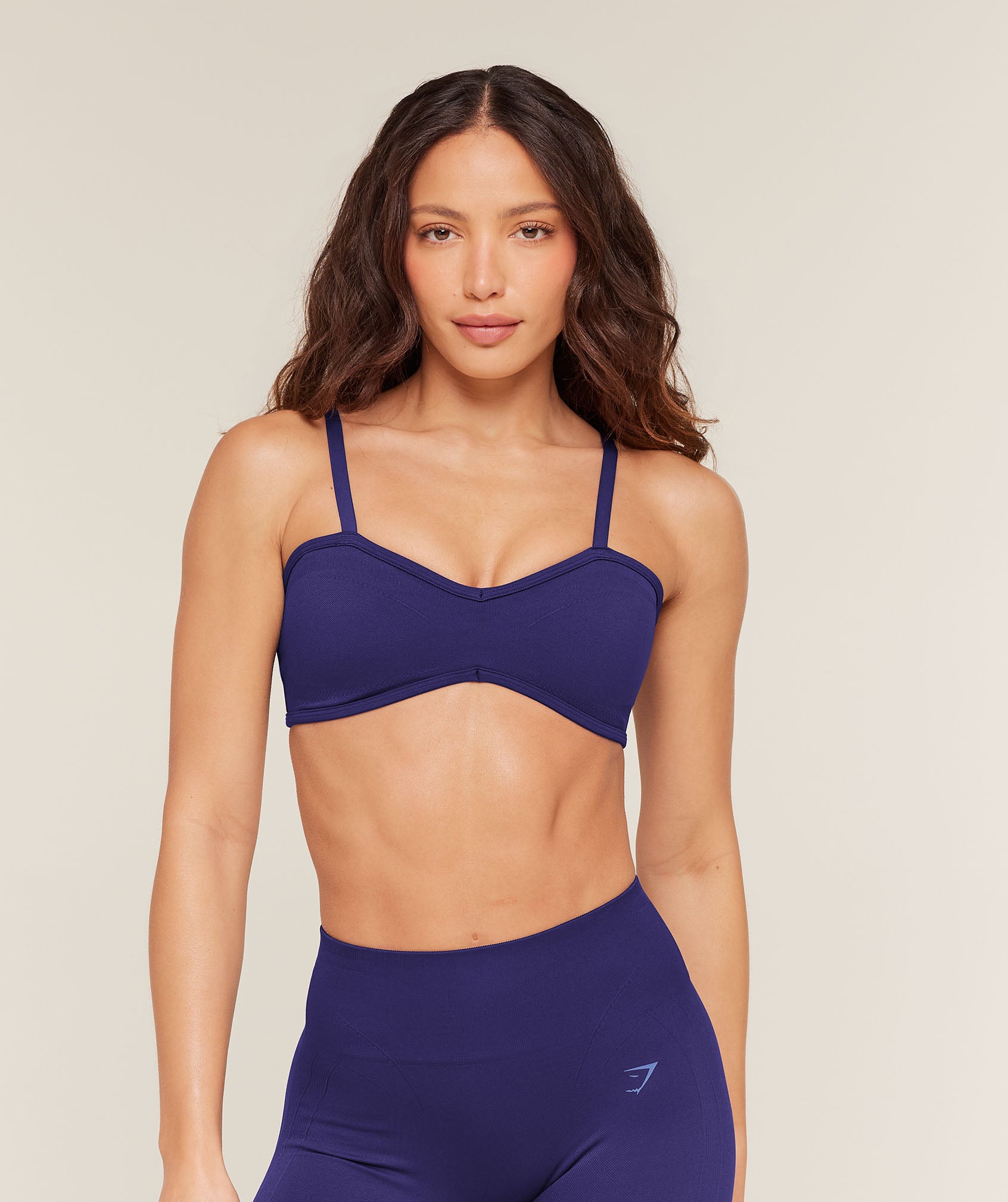 Gymshark Poise Light Support Seamless Sports Bra - Indigo Purple