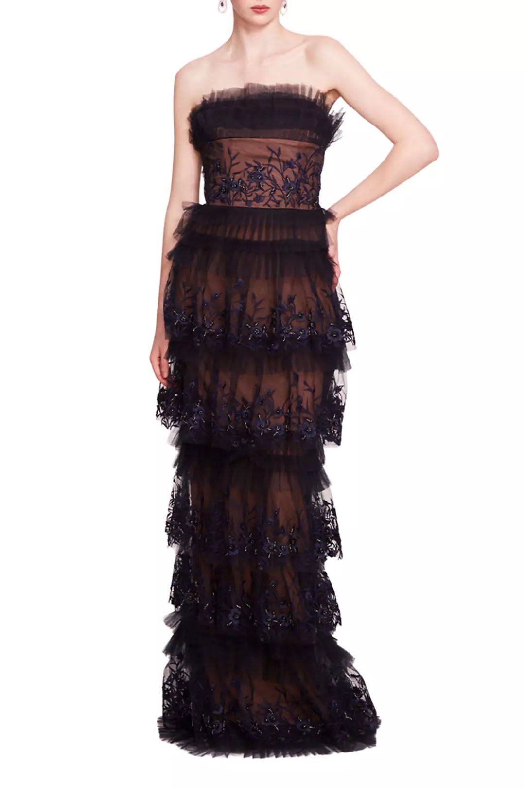Tiered Terrarium Column Gown