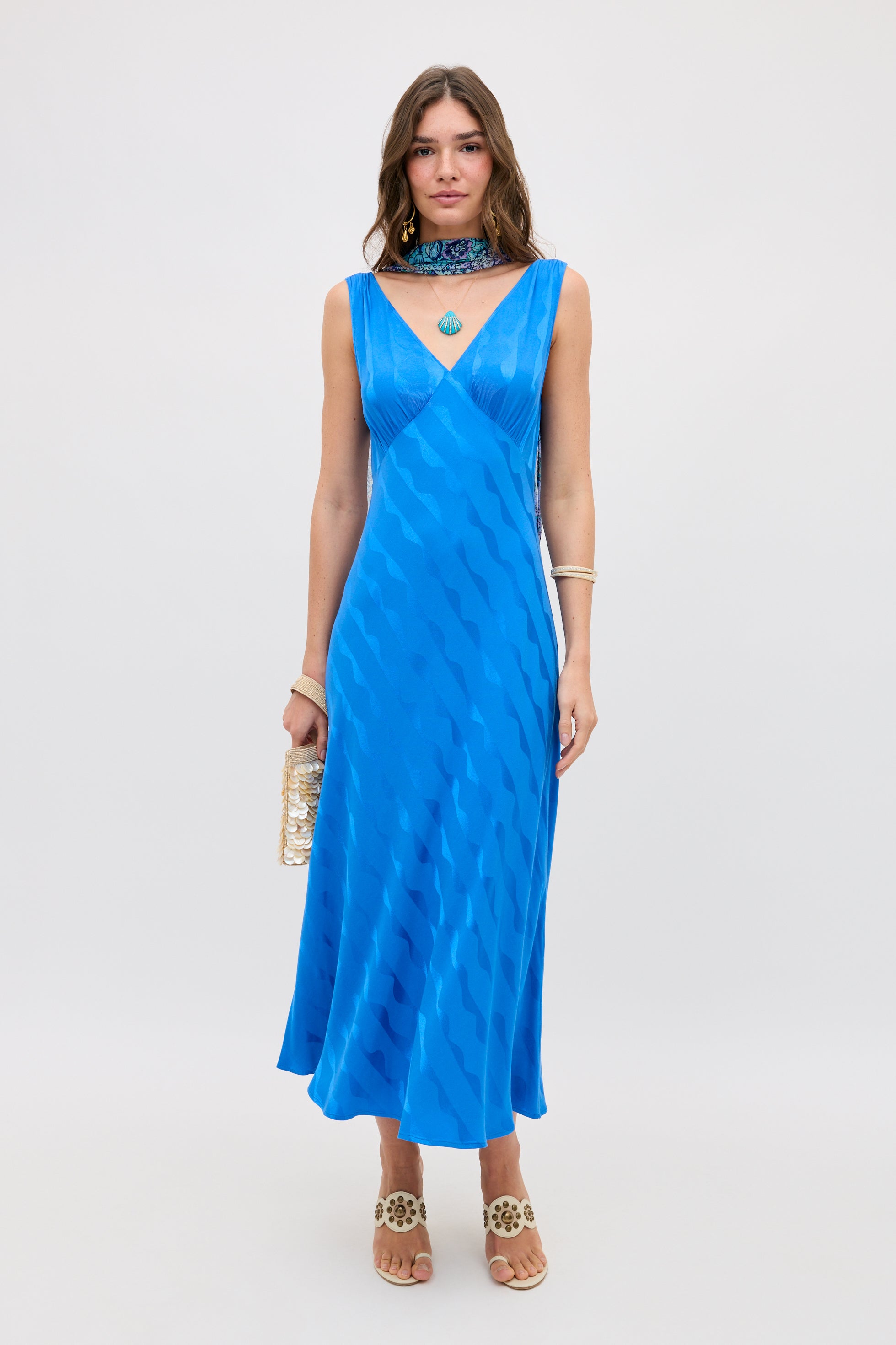 Sandrine - Wave Jacquard Blue