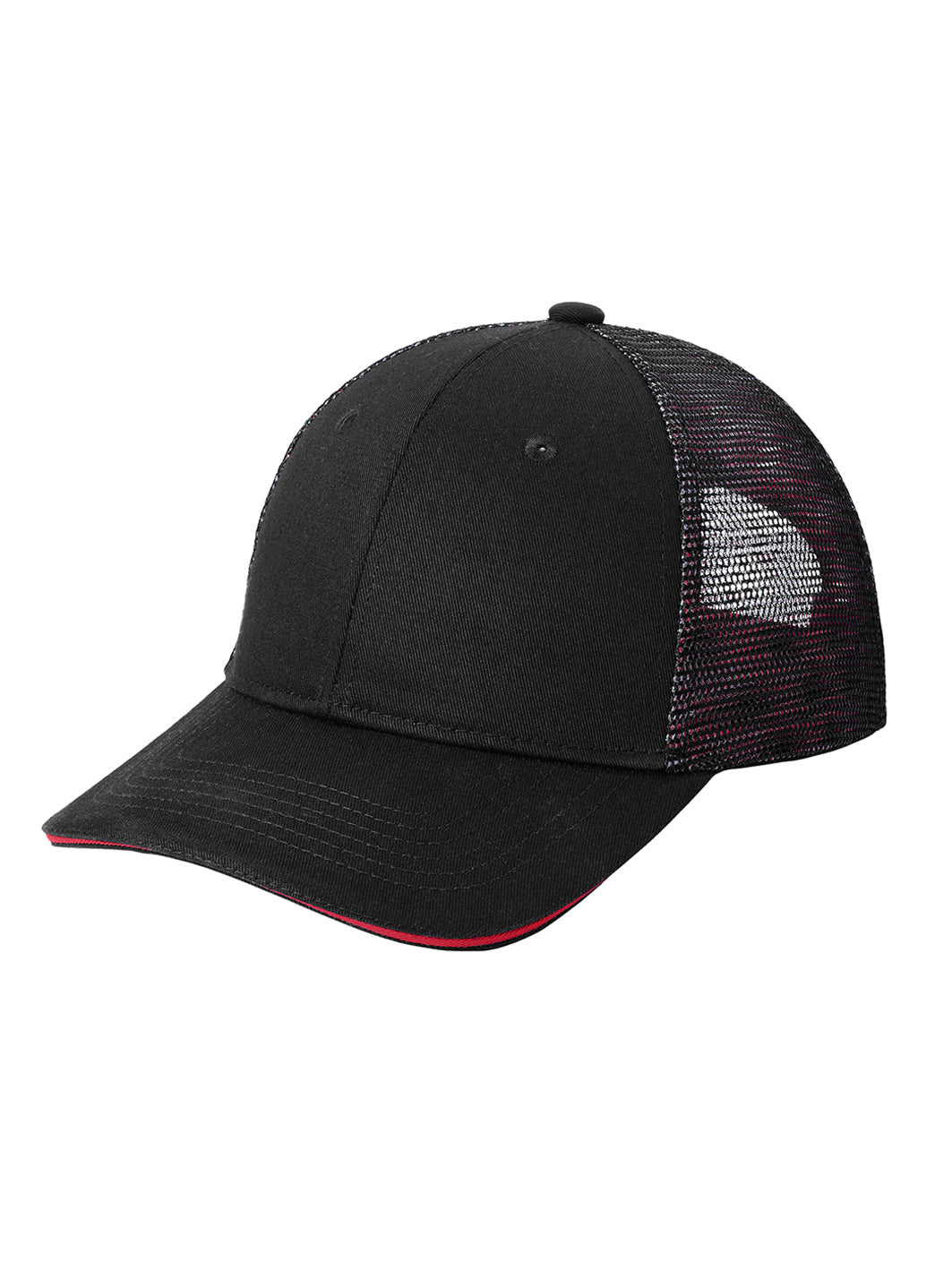 Port Authority Double Mesh Snapback Sandwich Bill Cap