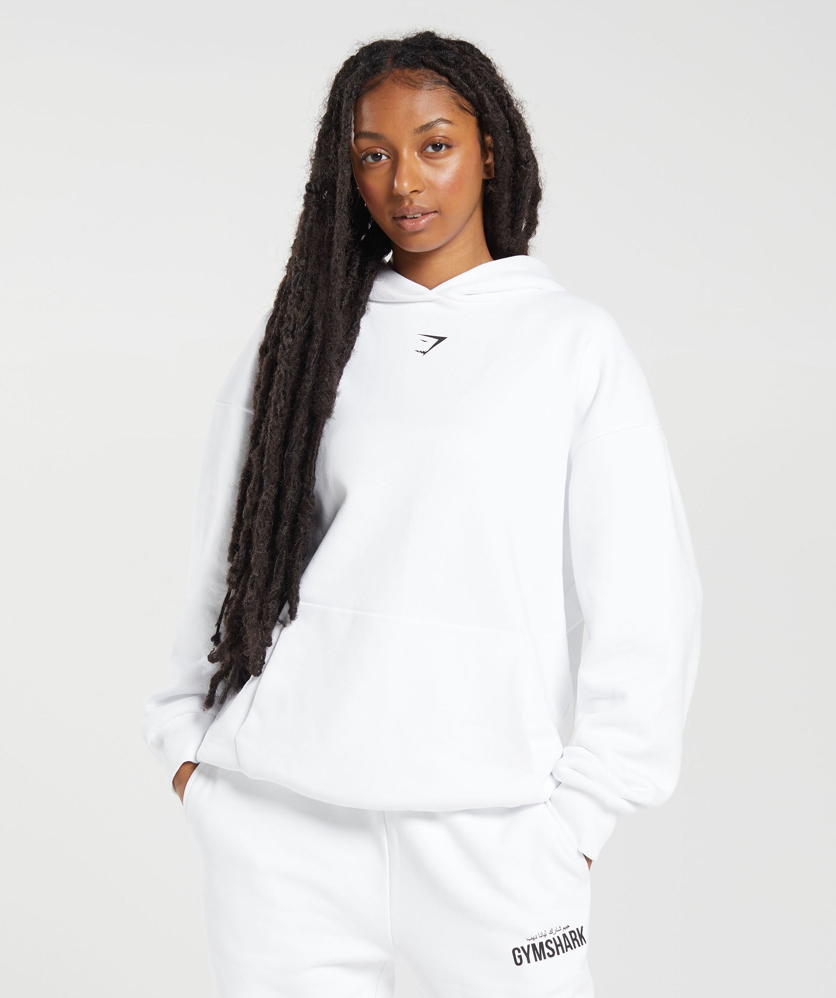 Gymshark x Leana Deeb Oversized Hoodie - White