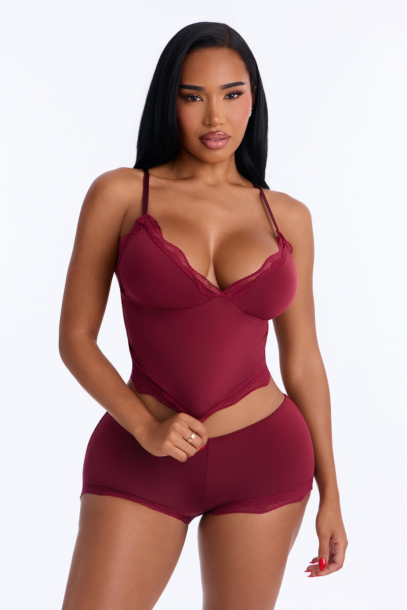 Sugar Plum 2 Piece Cami & Boyshort Set - Purple
