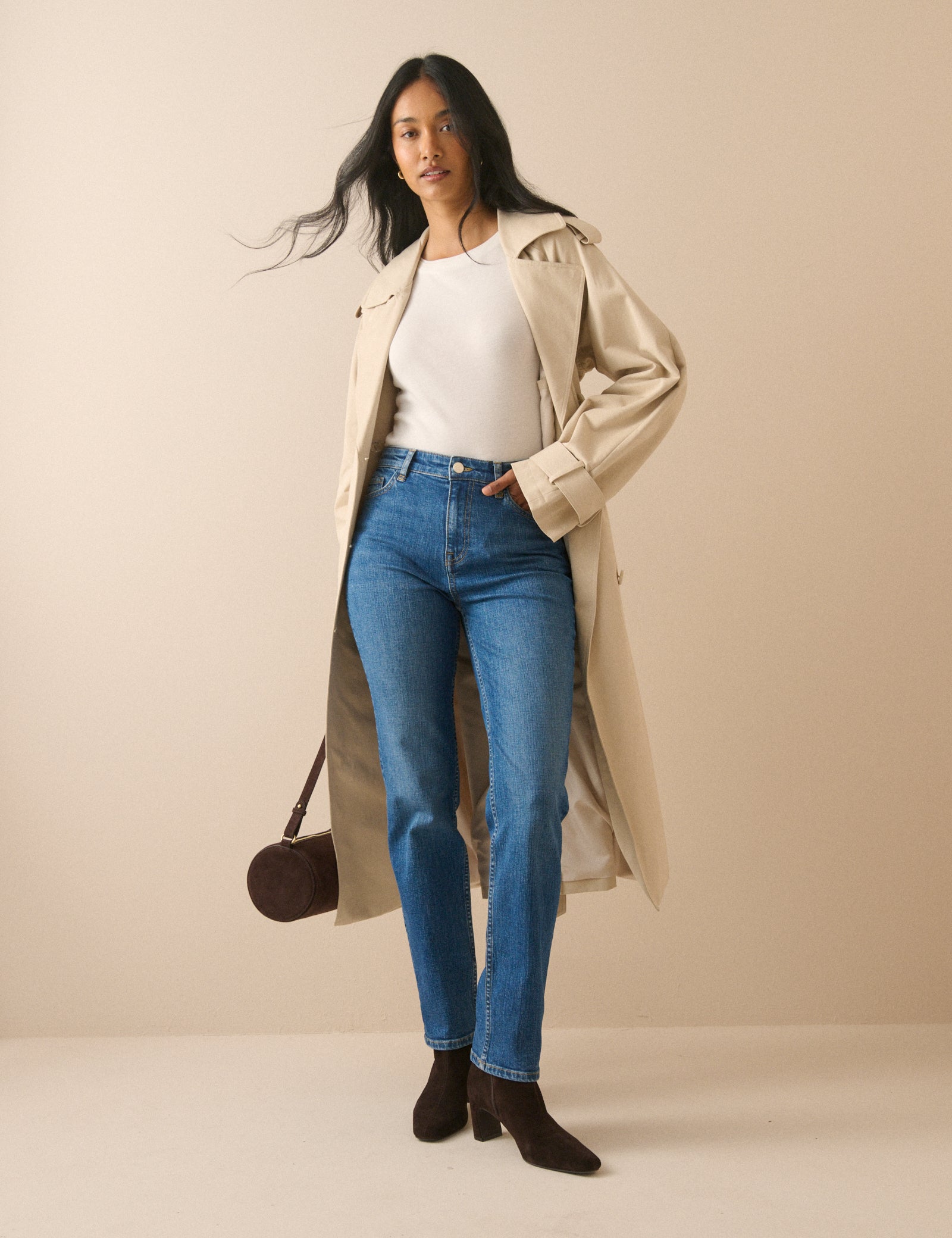 Mid Wash Golders Slim Leg Jeans