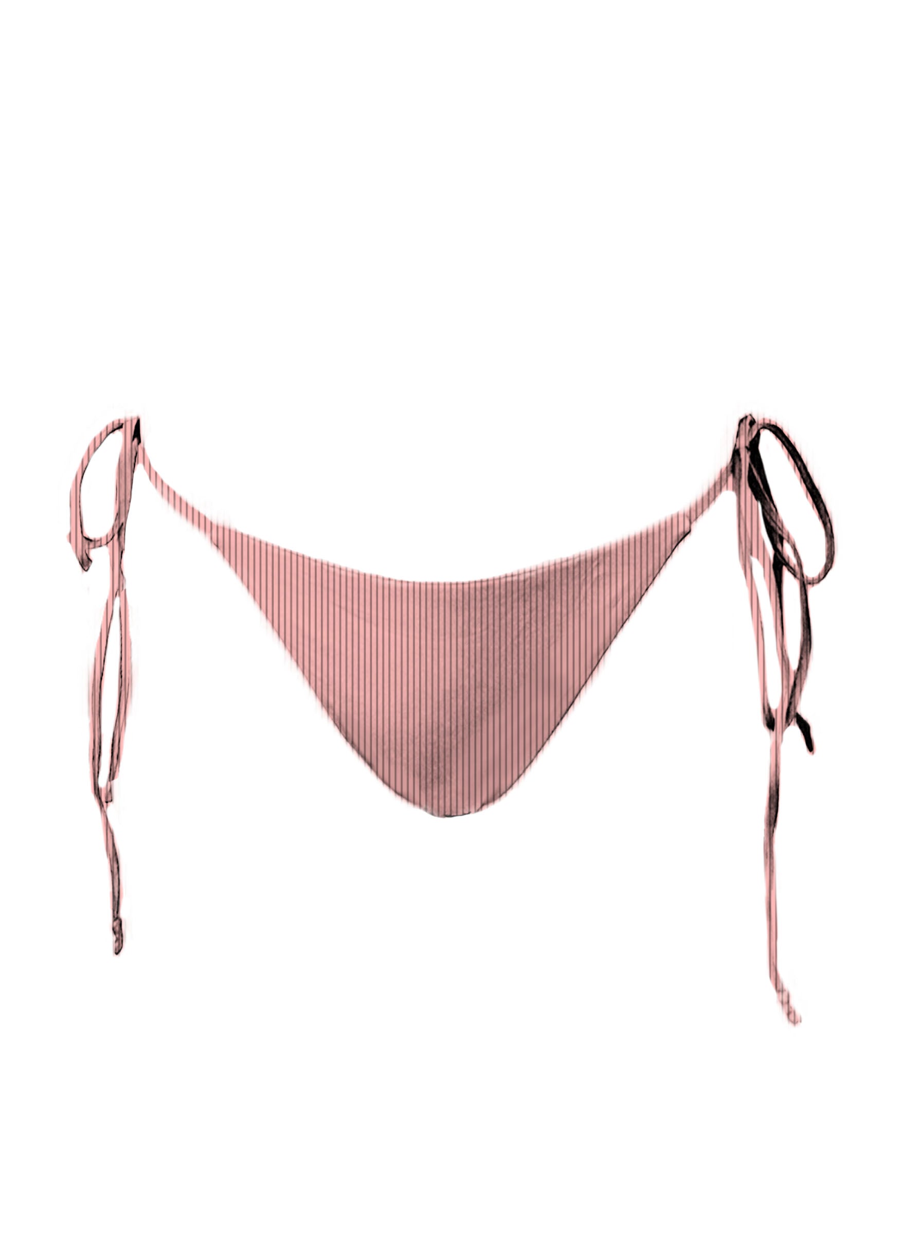 Mai Deluxe Rosemilk Ribbed Tie Bottom