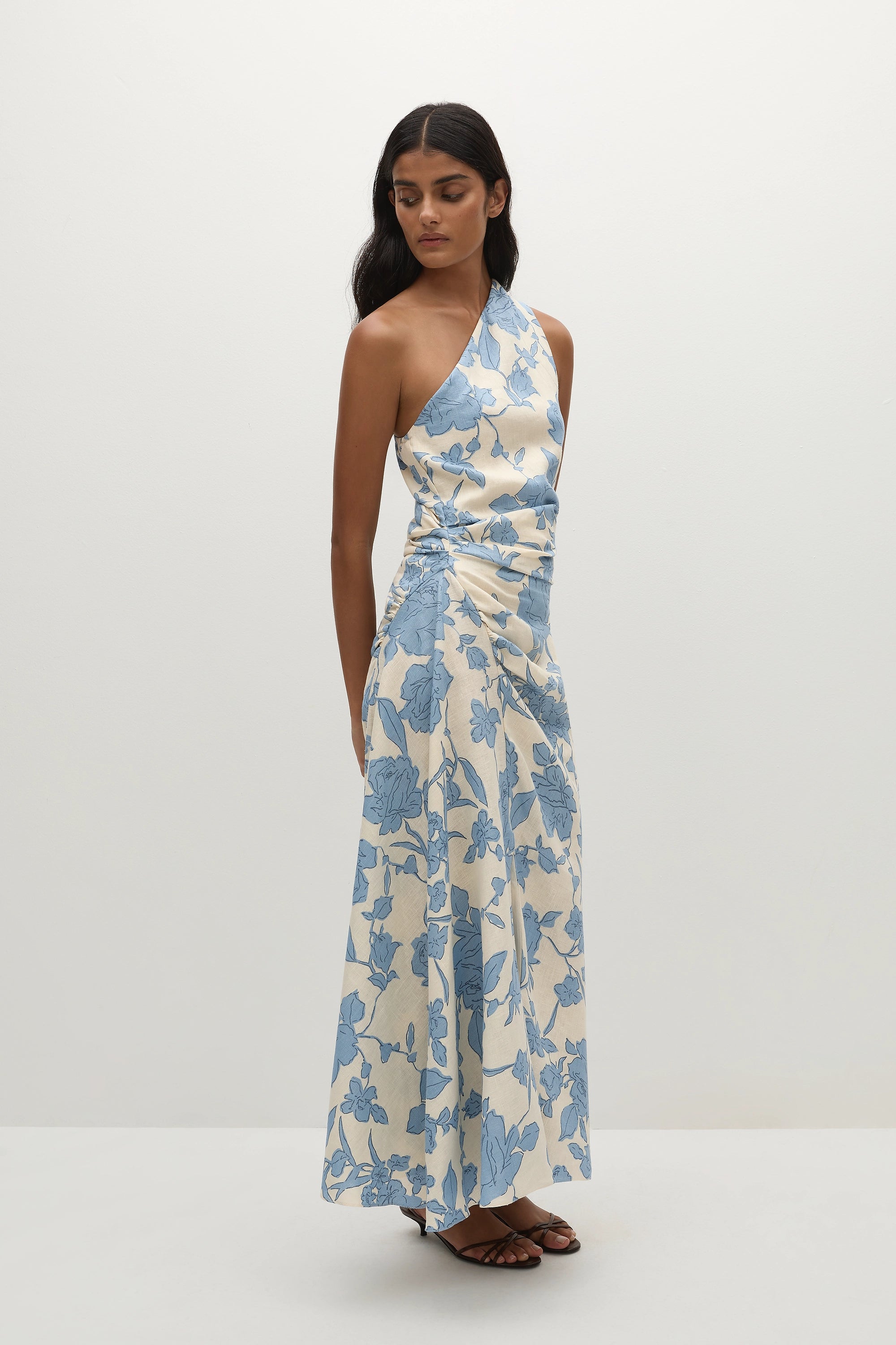 Euna Midi Dress Oline Floral - Final Sale