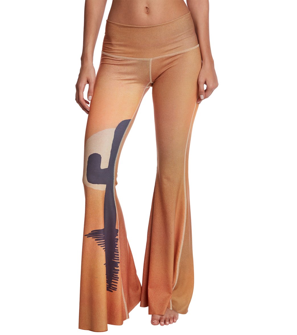 Teeki Coyote Moon Dusk Bell Bottom Yoga Pants