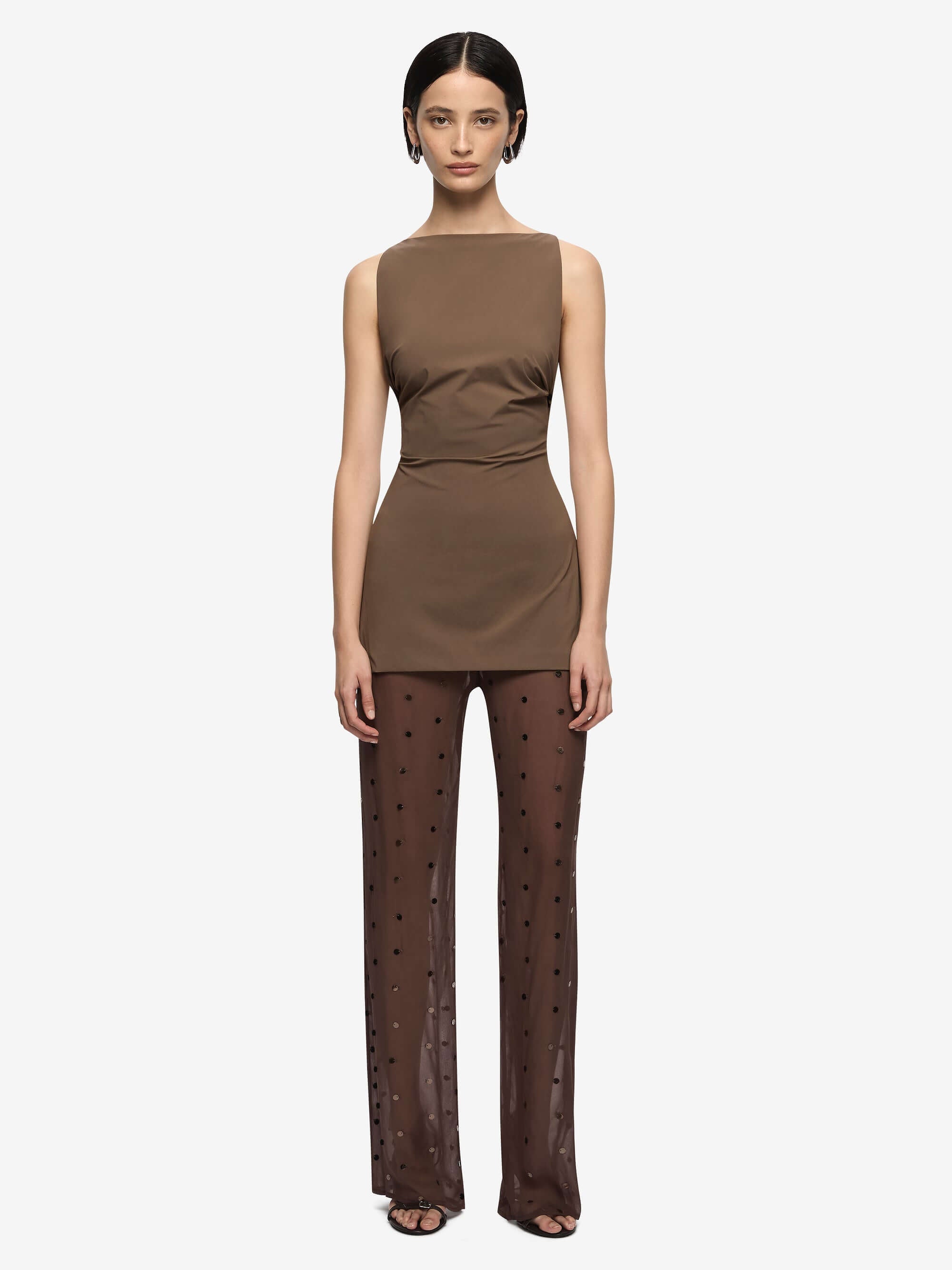 DOMENIC BOATNECK TOP - MILK CHOCOLATE