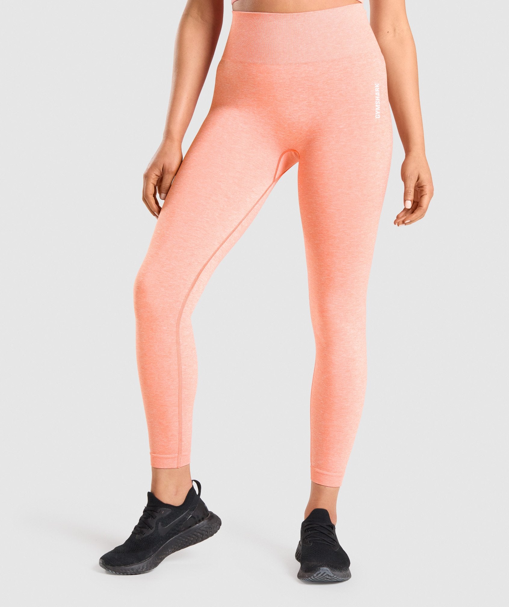 Gymshark Adapt Marl Seamless Leggings - Orange