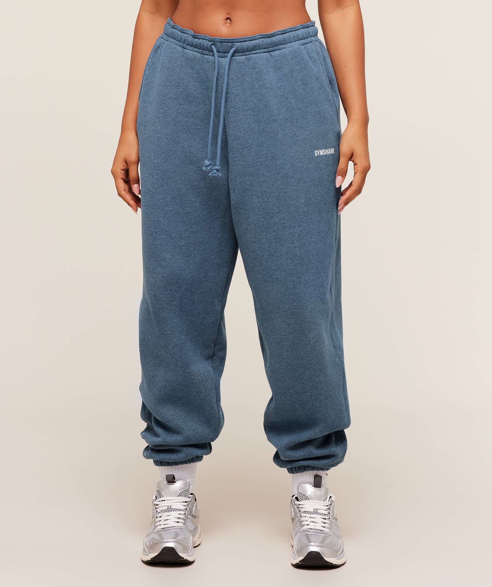Gymshark Cosy Luxe Cuffed Joggers - Bros Compound Blue Marl