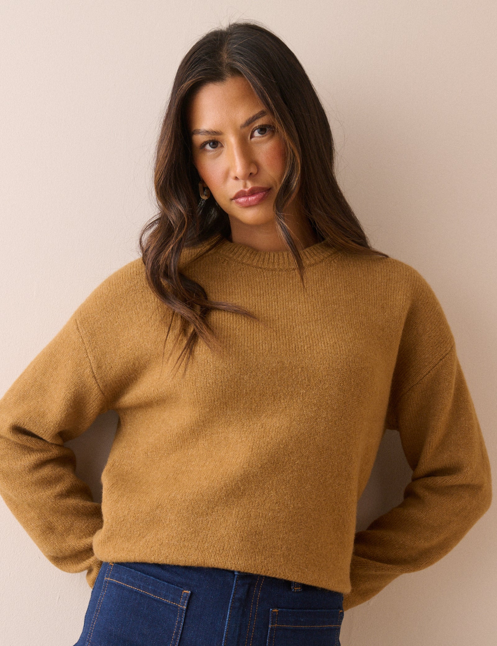 Ochre Crew Neck Jumper