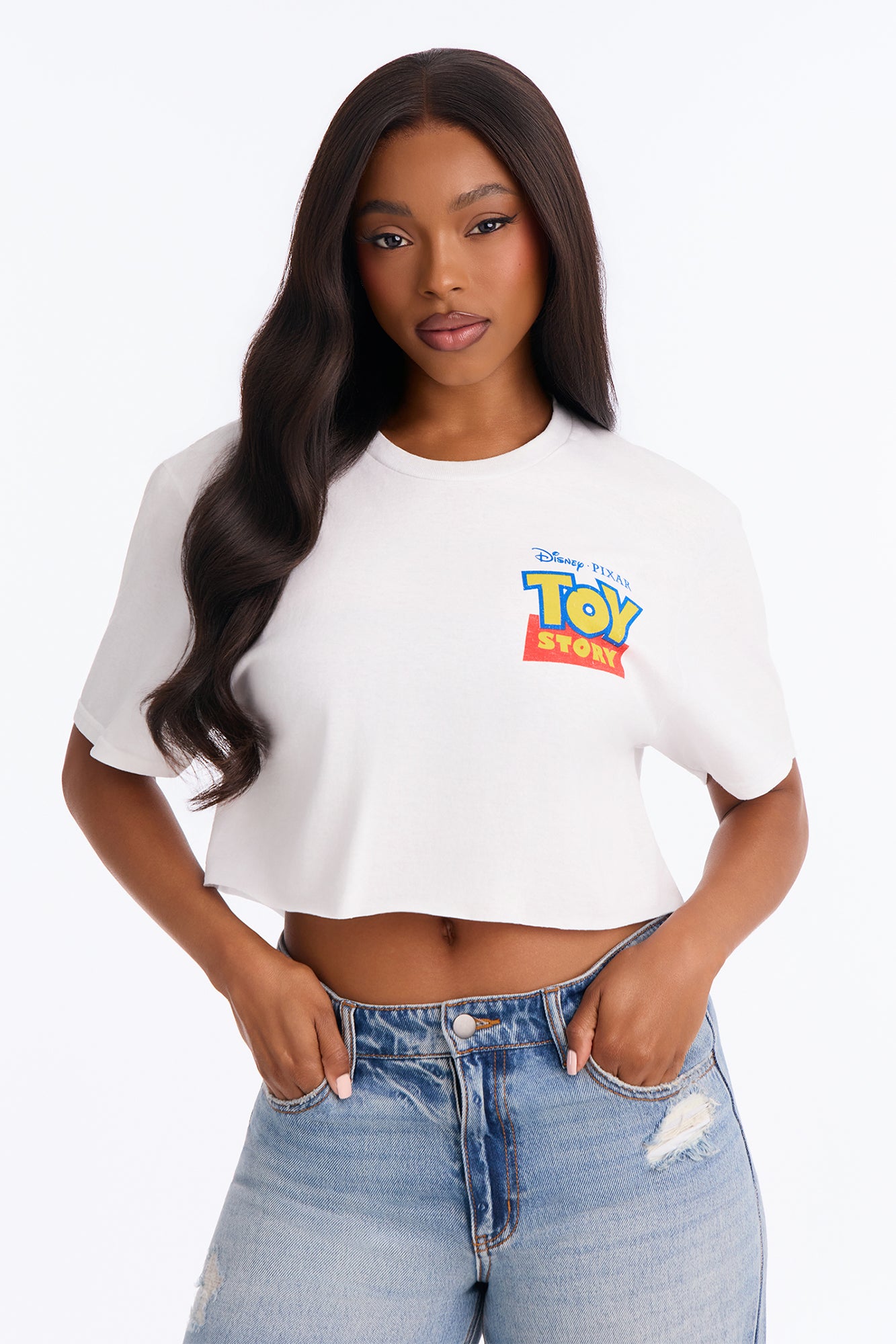 Toy Story Classic Cropped Tee - White