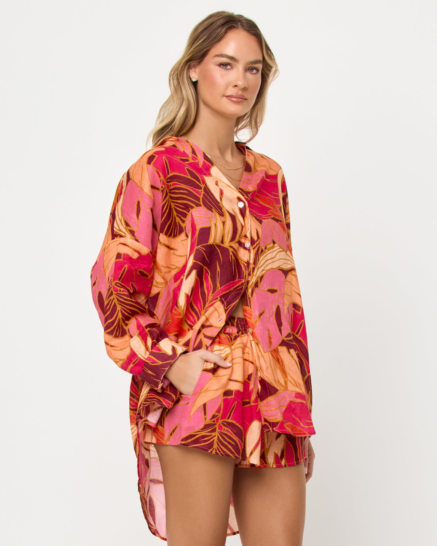 LSPACE Leaf It to Me Rio Tunic