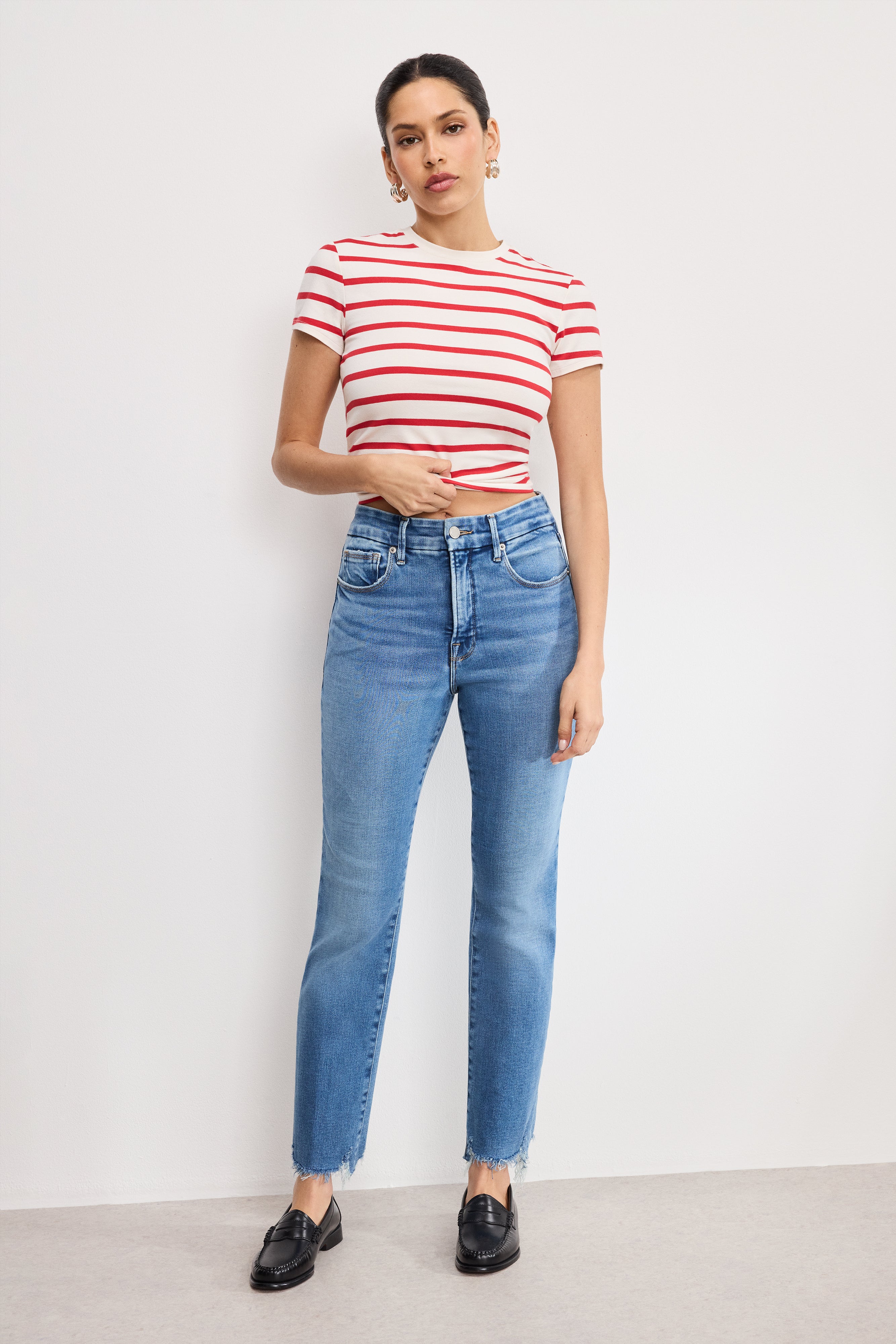 SOFT TECH GOOD LEGS STRAIGHT JEANS | INDIGO514