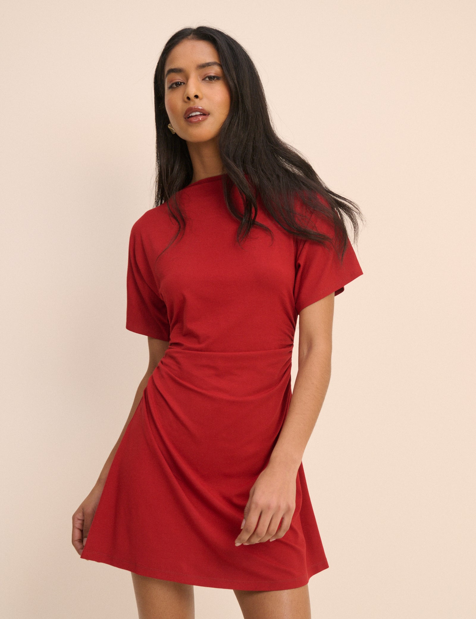 Red Jersey Nellie Mini Dress