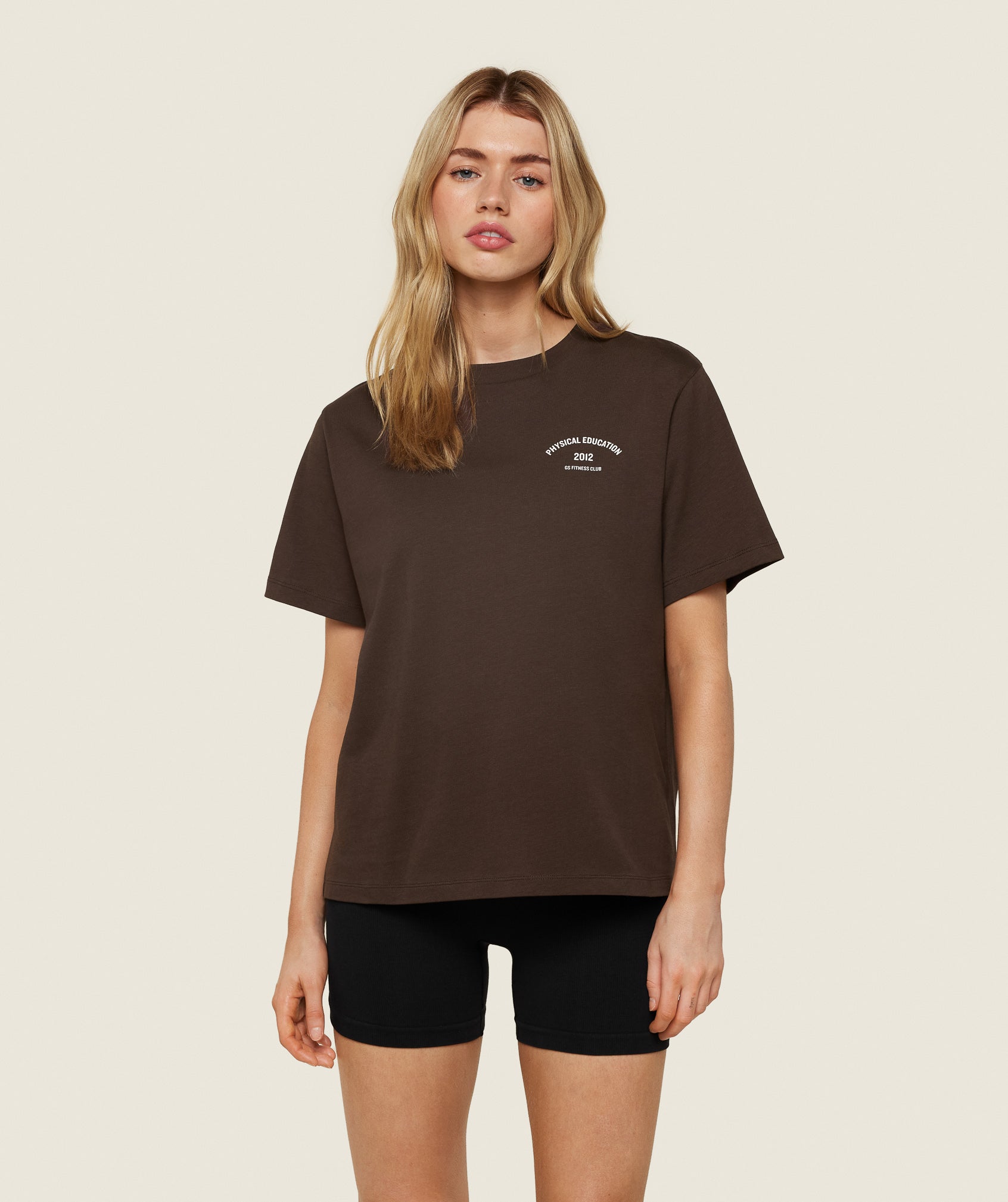 Gymshark PE Graphic T-Shirt - Archive Brown