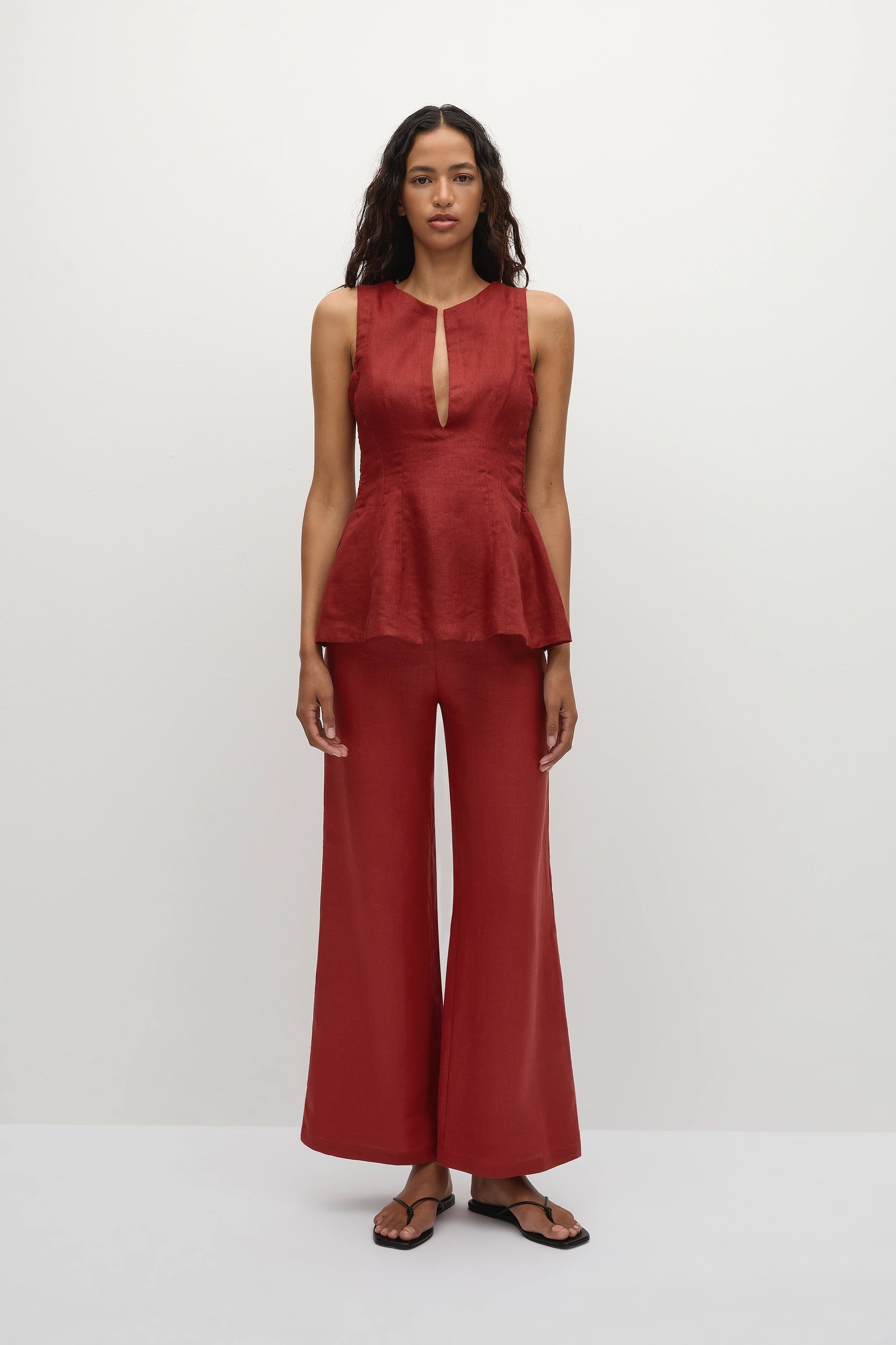 Melia Top Deep Red - Final Sale