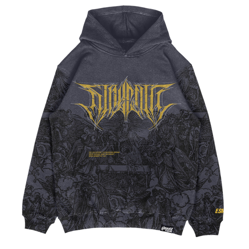 The Blackened Sun (Dark Grey) - Oversized Hoodie (350GSM)