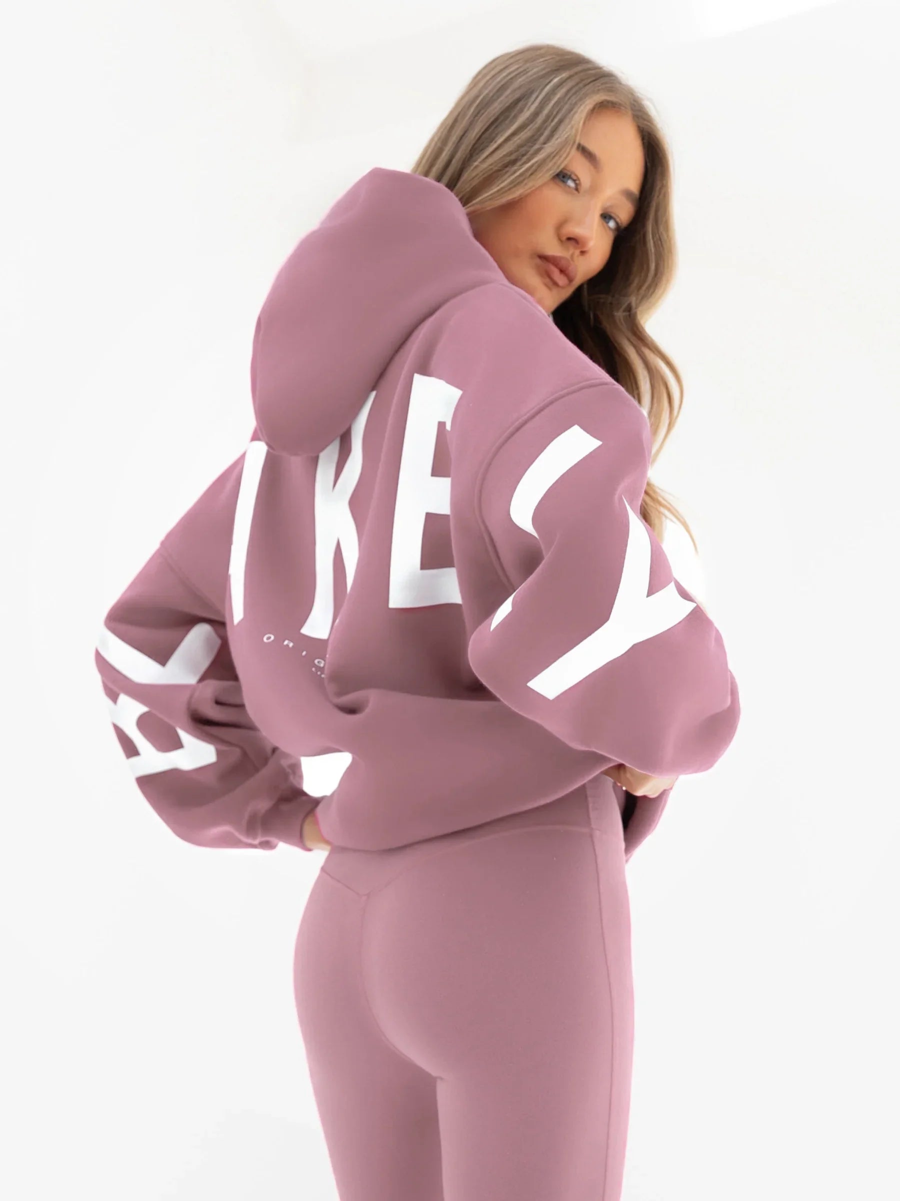 Isabel Oversized Hoodie - Dusty Pink