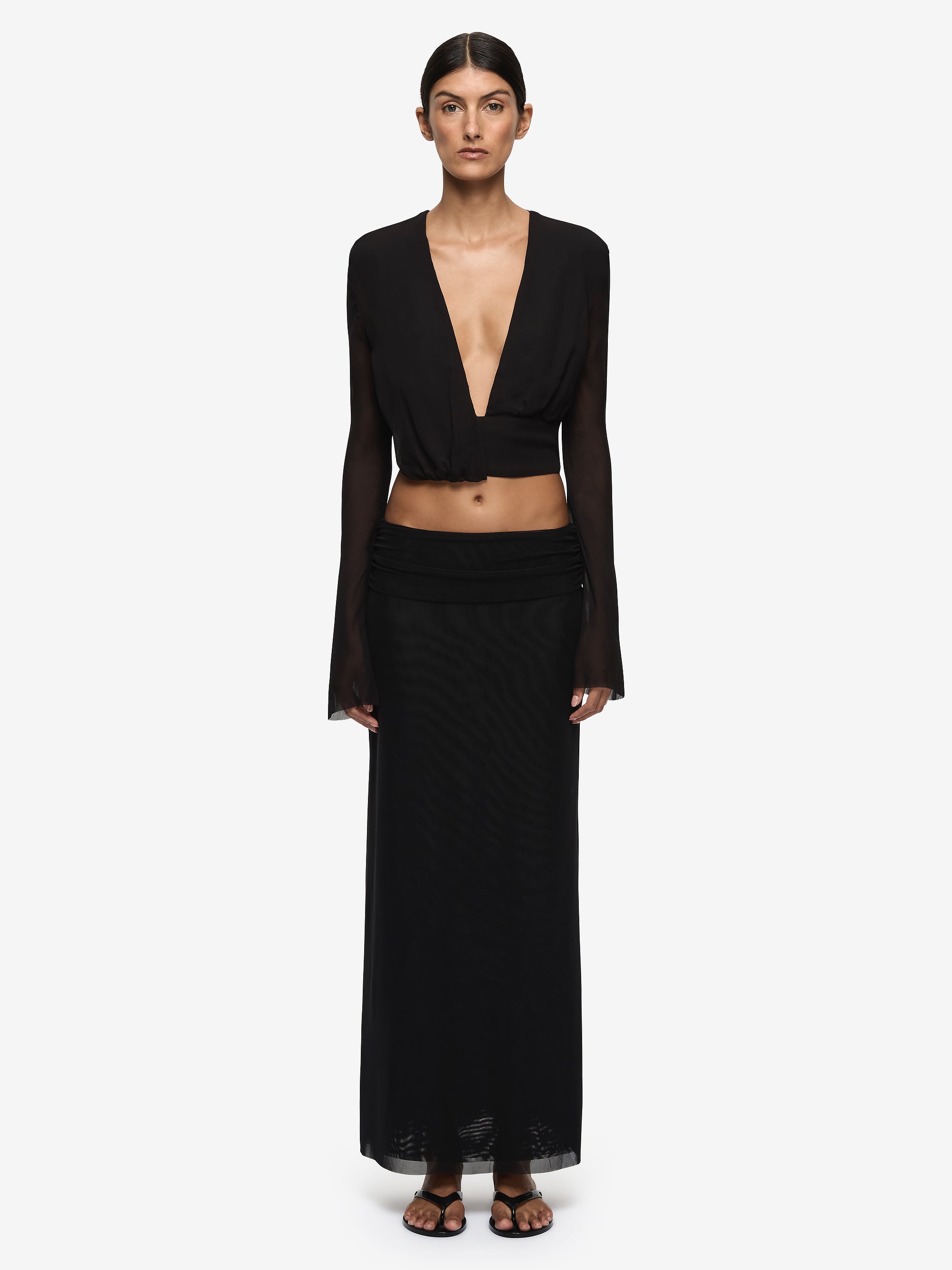 EVA MAXI SKIRT - BLACK