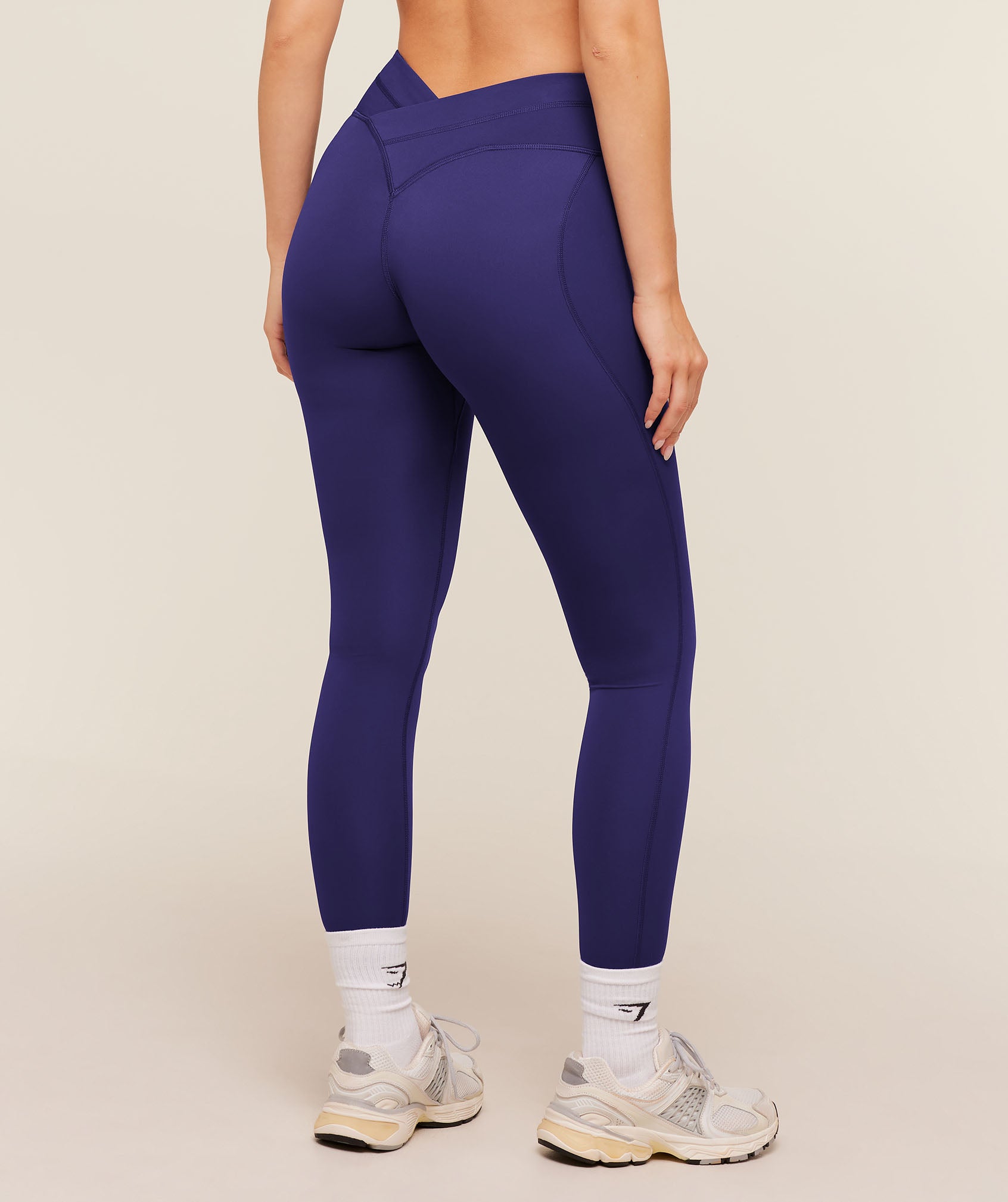 Gymshark Crossover Back Leggings - Indigo Purple