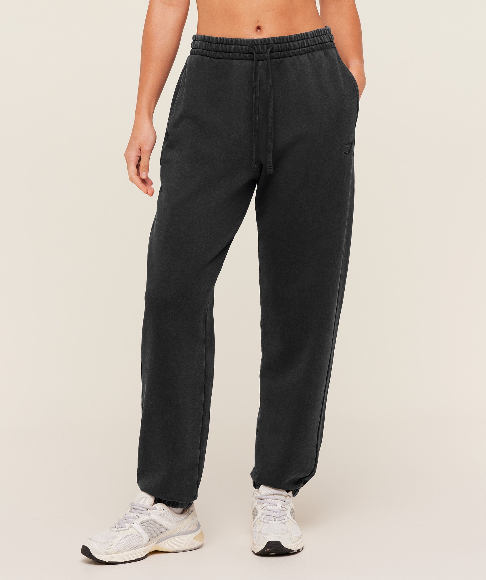 Gymshark Power Washed Cuff Joggers - Black/Wash