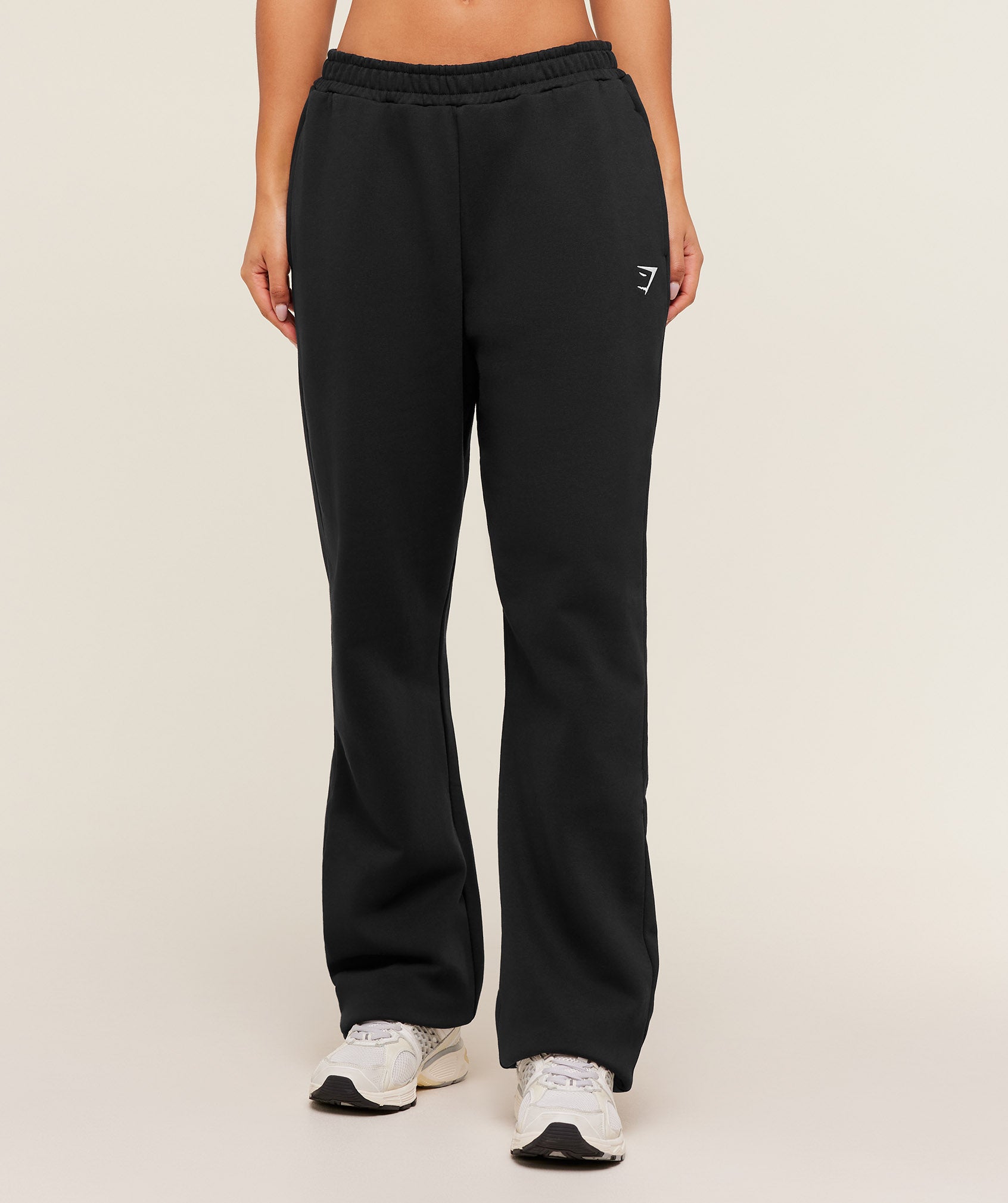 Gymshark Training Fleece Straight Leg Tall Pants - Black