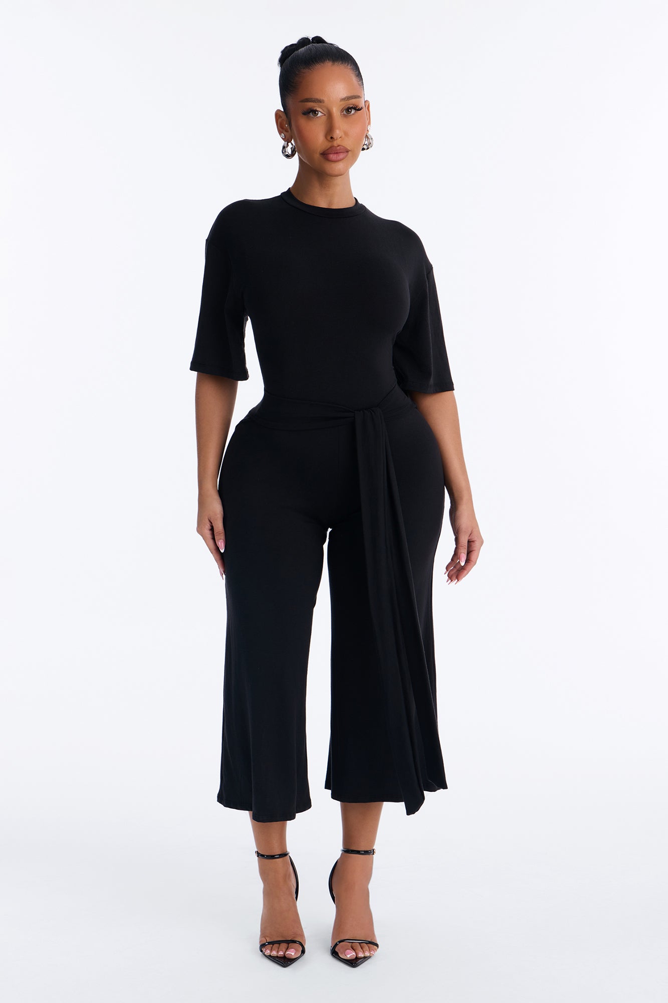 Larissa Gaucho Jumpsuit - Black