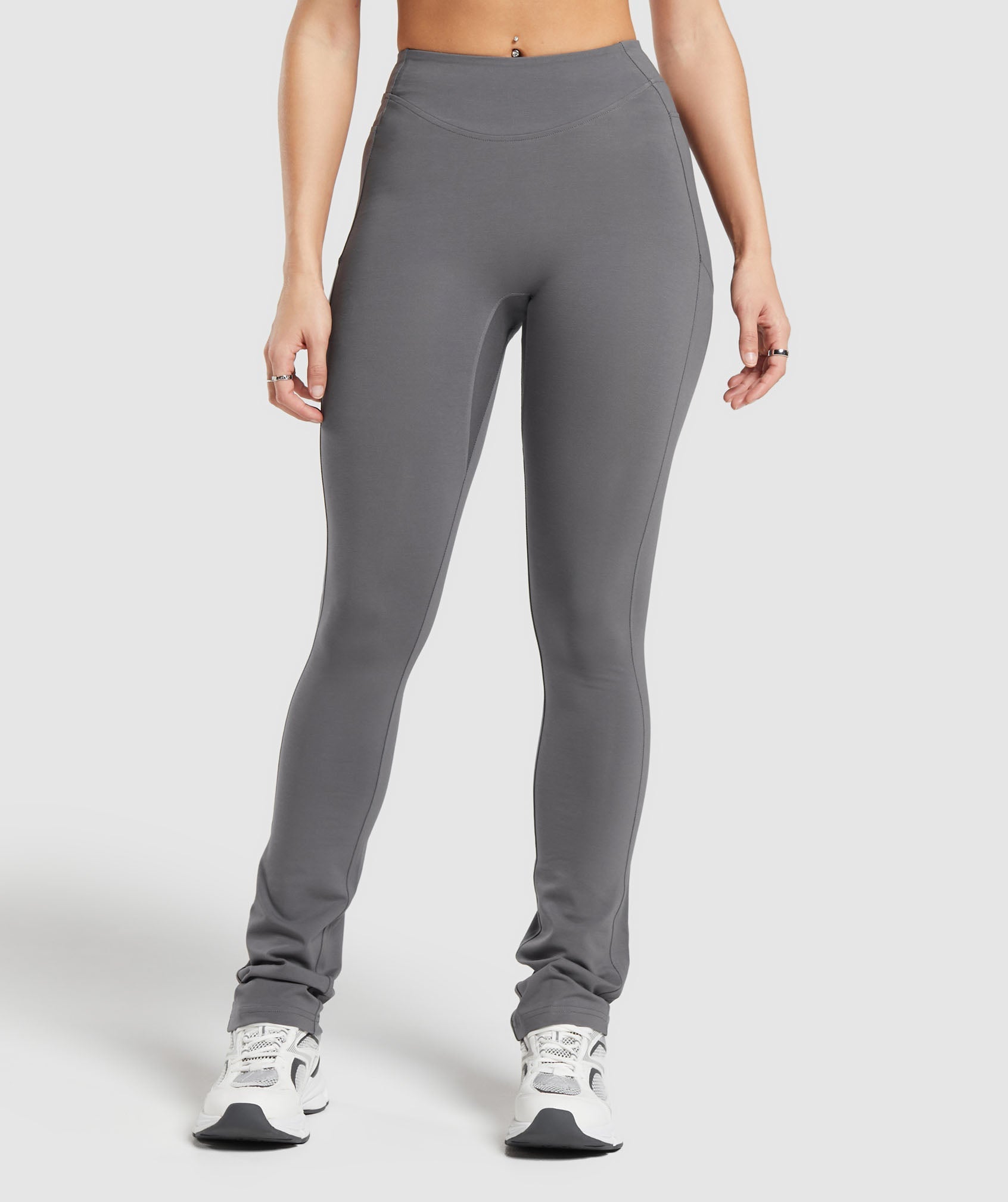 Gymshark Rest Day Bootcut Leggings - Brushed Grey