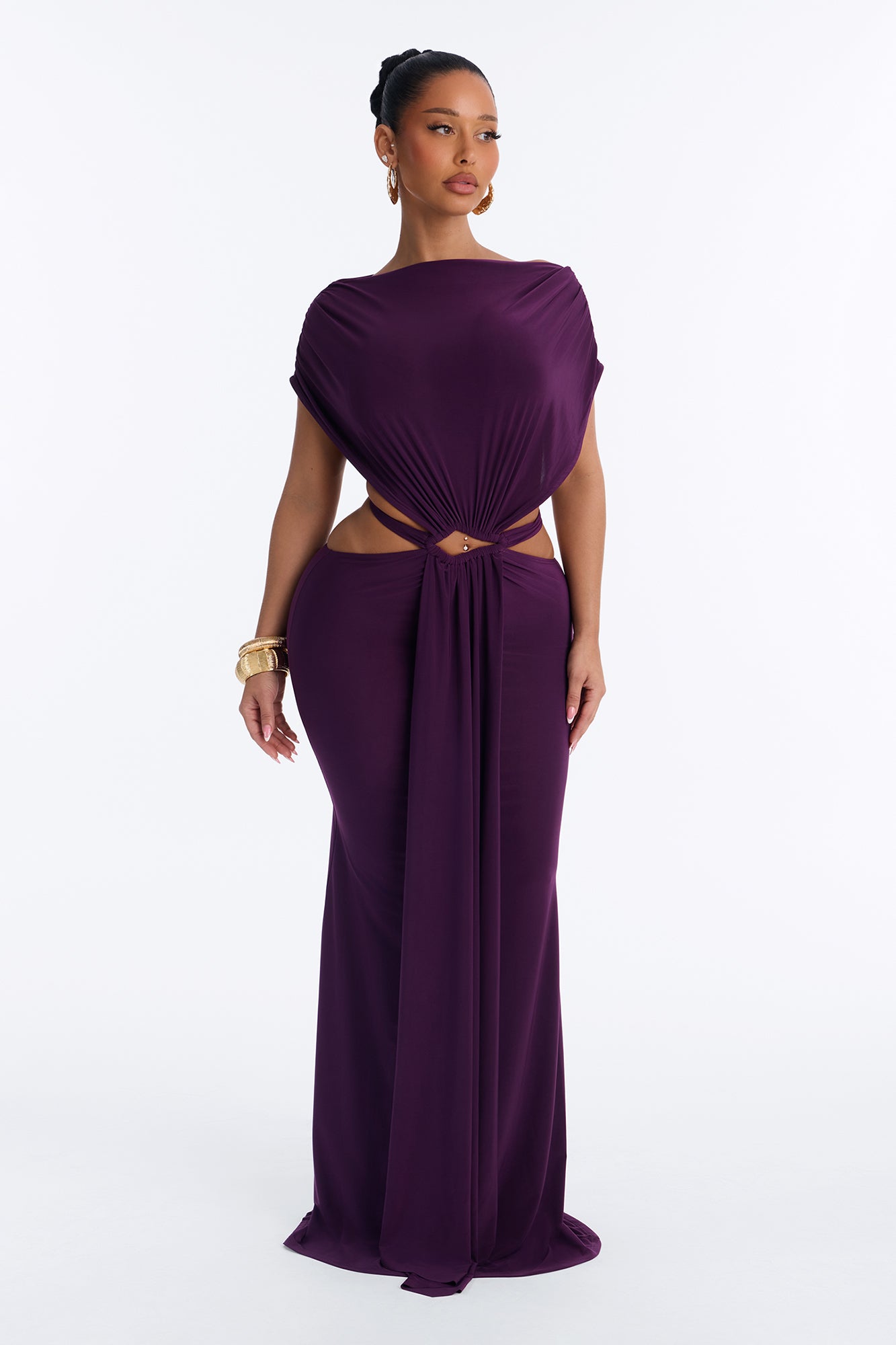 Phantom Fantasy Maxi Dress - Plum
