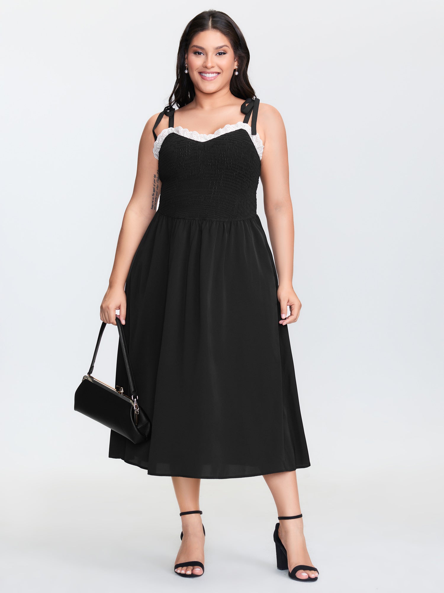 Bow-tie Straps Flowy Maxi Dress