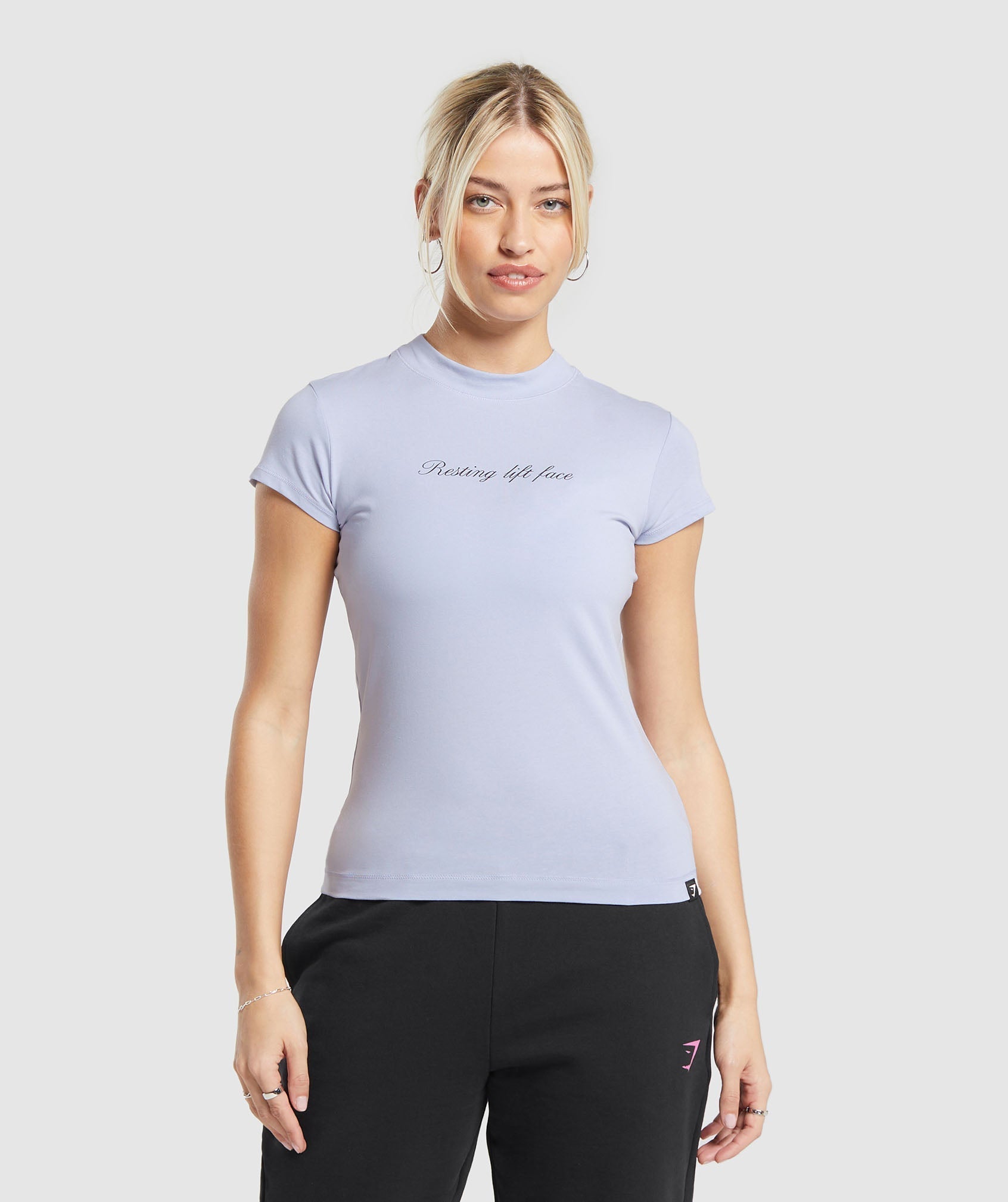 Gymshark Tattoo T-Shirt - Silver Lilac