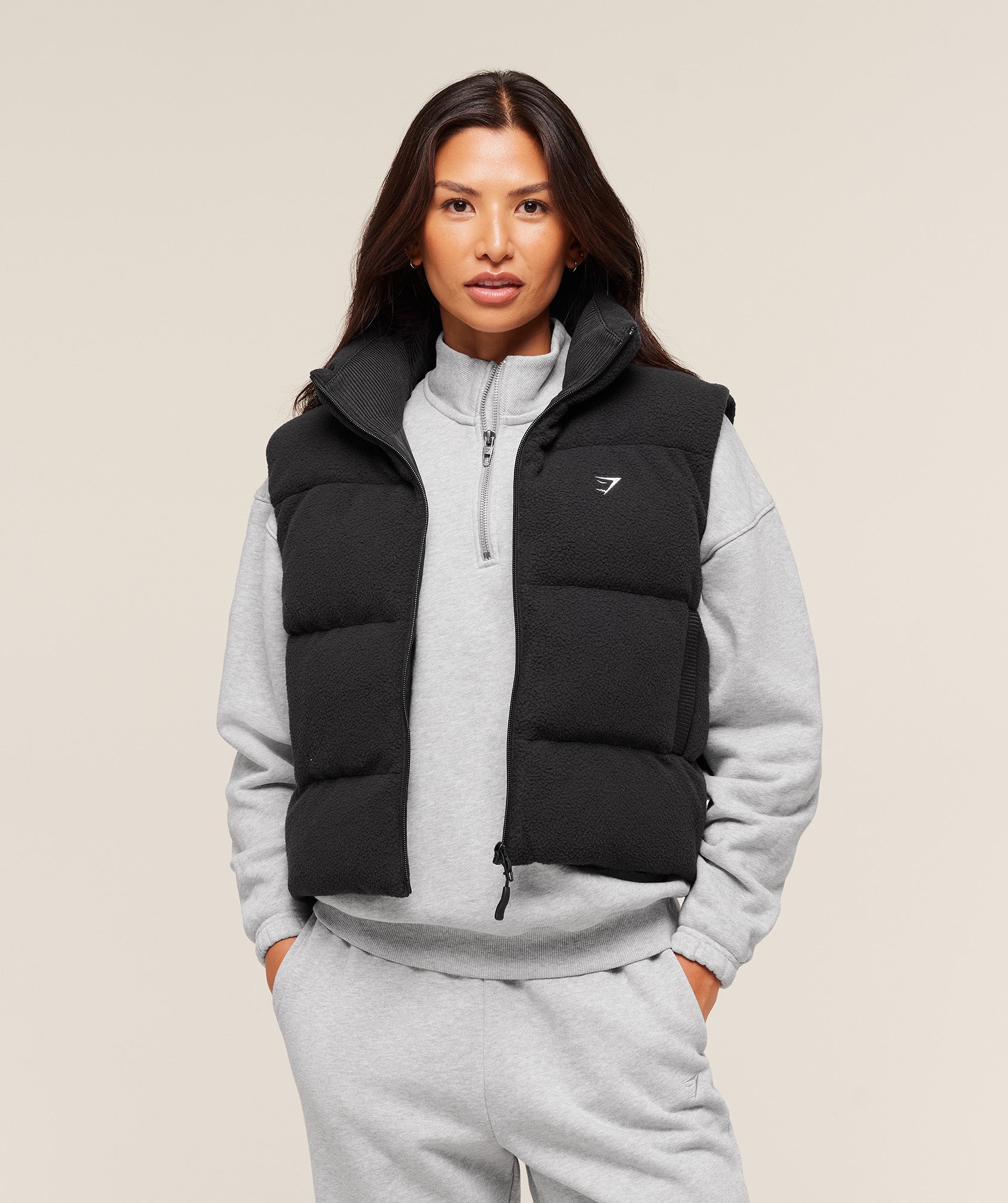 Gymshark Borg Puffer Vest - Black