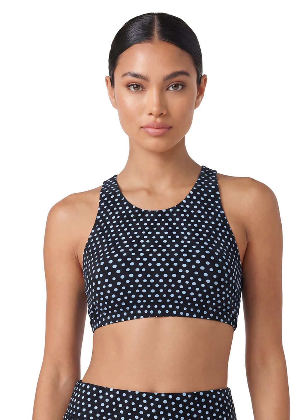 Sporti Active Tidal Dots High Neck Crop Bikini Top