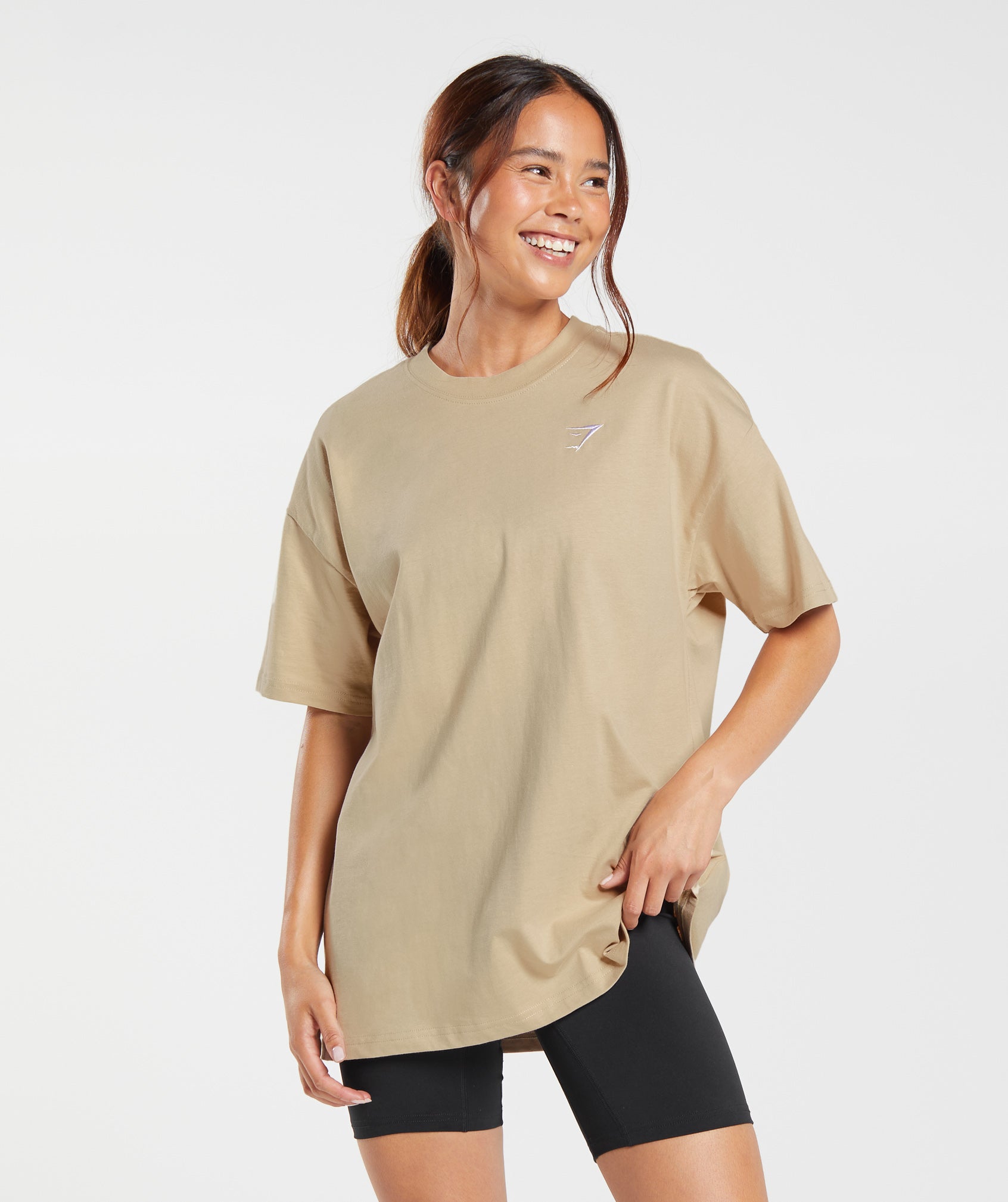 Gymshark Training Oversized T-Shirt - Brown