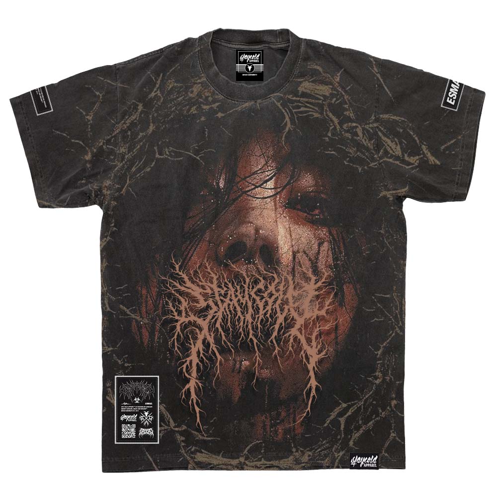 Hexfang (Dark Grey) - Heavy Oversized T-Shirt (250GSM)