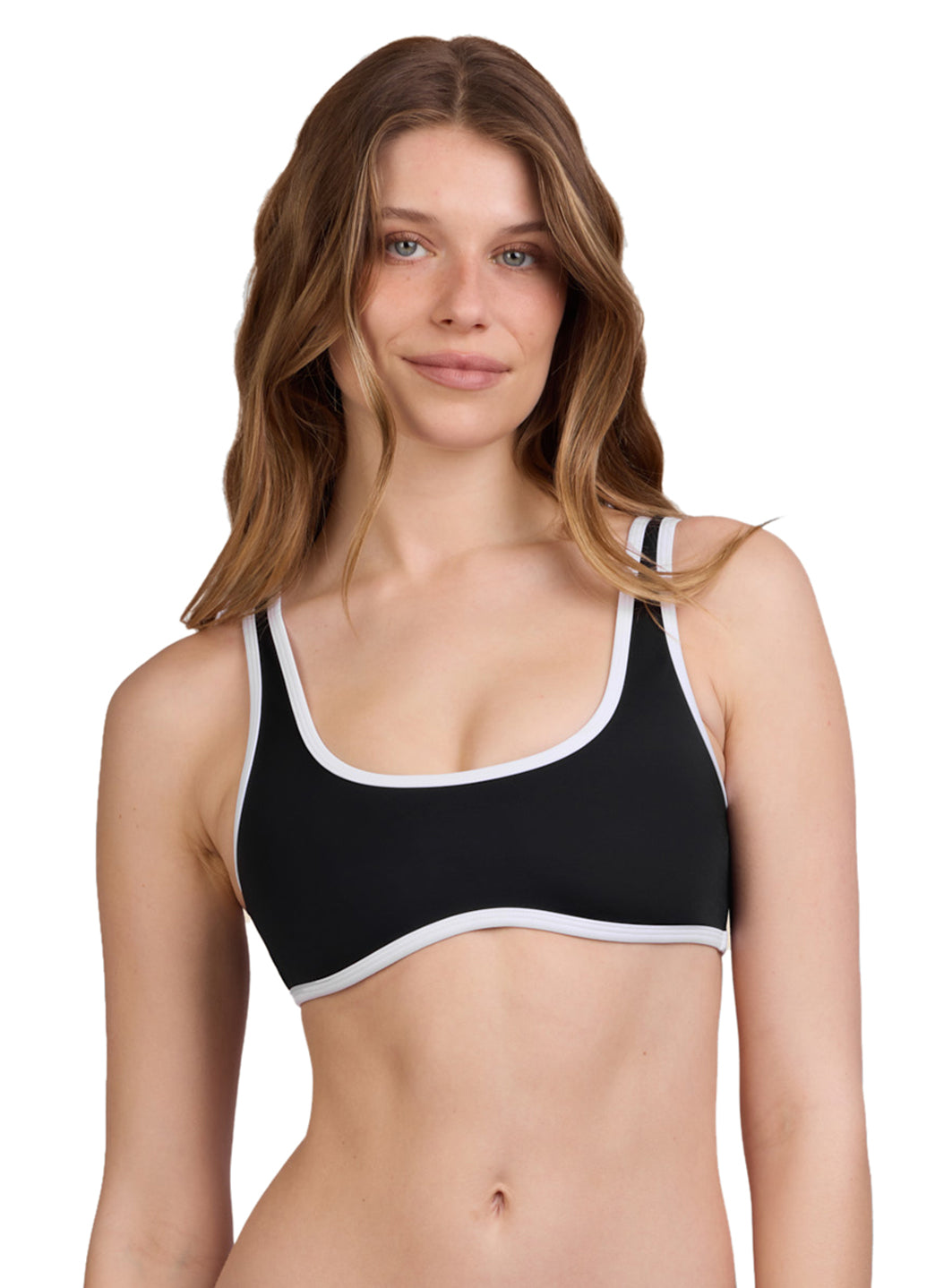 JOLYN Women's Larisa Color Block Bikini Top
