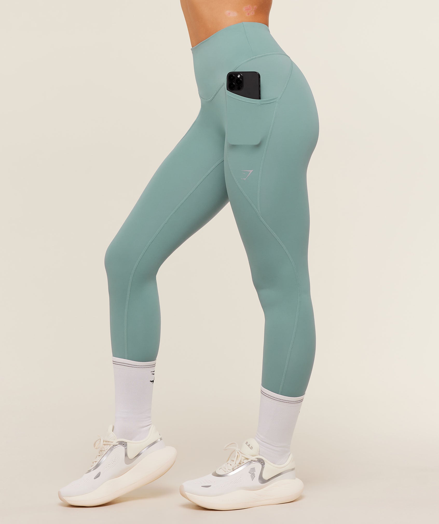 Gymshark Running Pocket Legging - Storm Blue