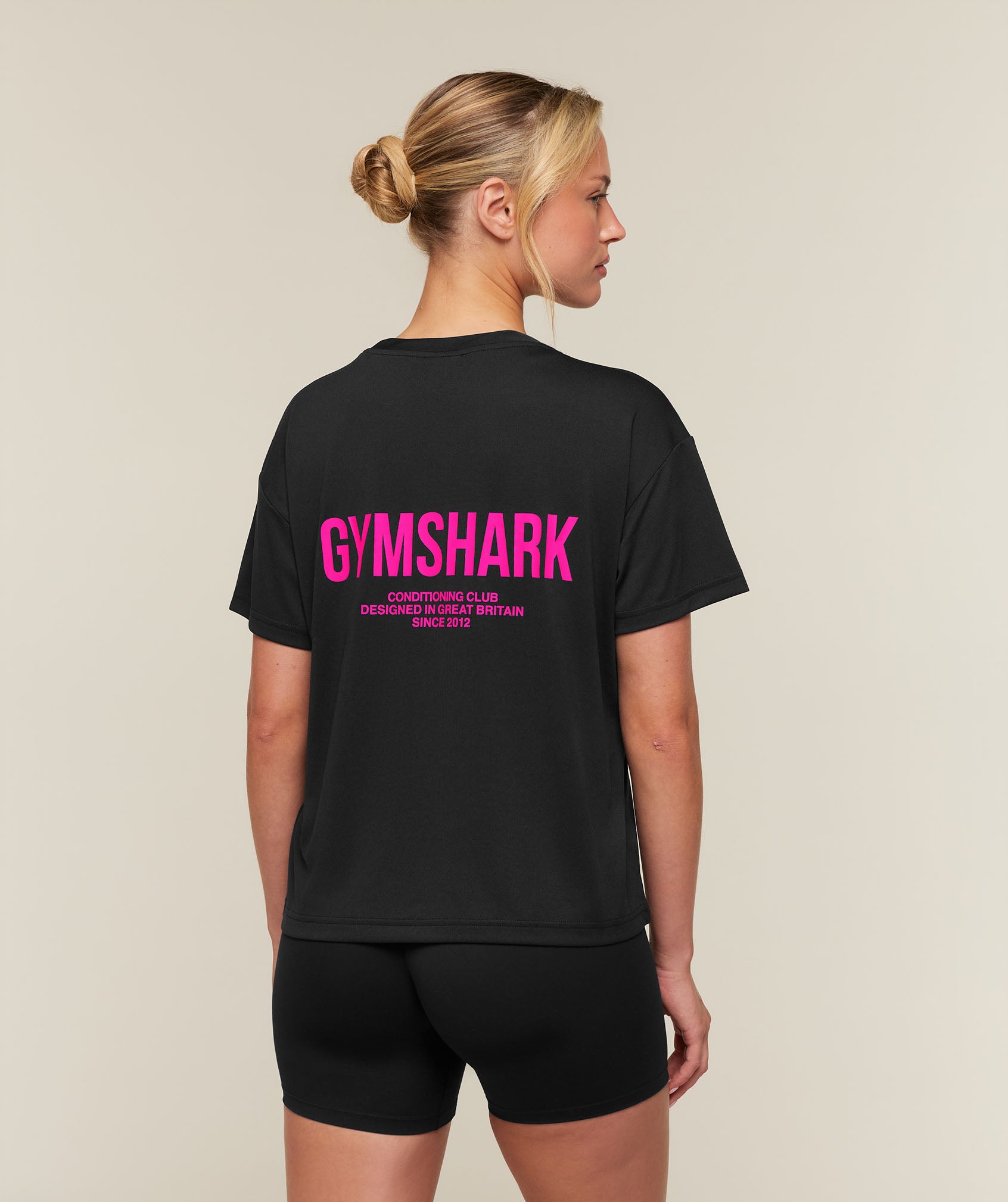 Gymshark Conditioning Club Oversized Short Sleeve T-Shirt - Black