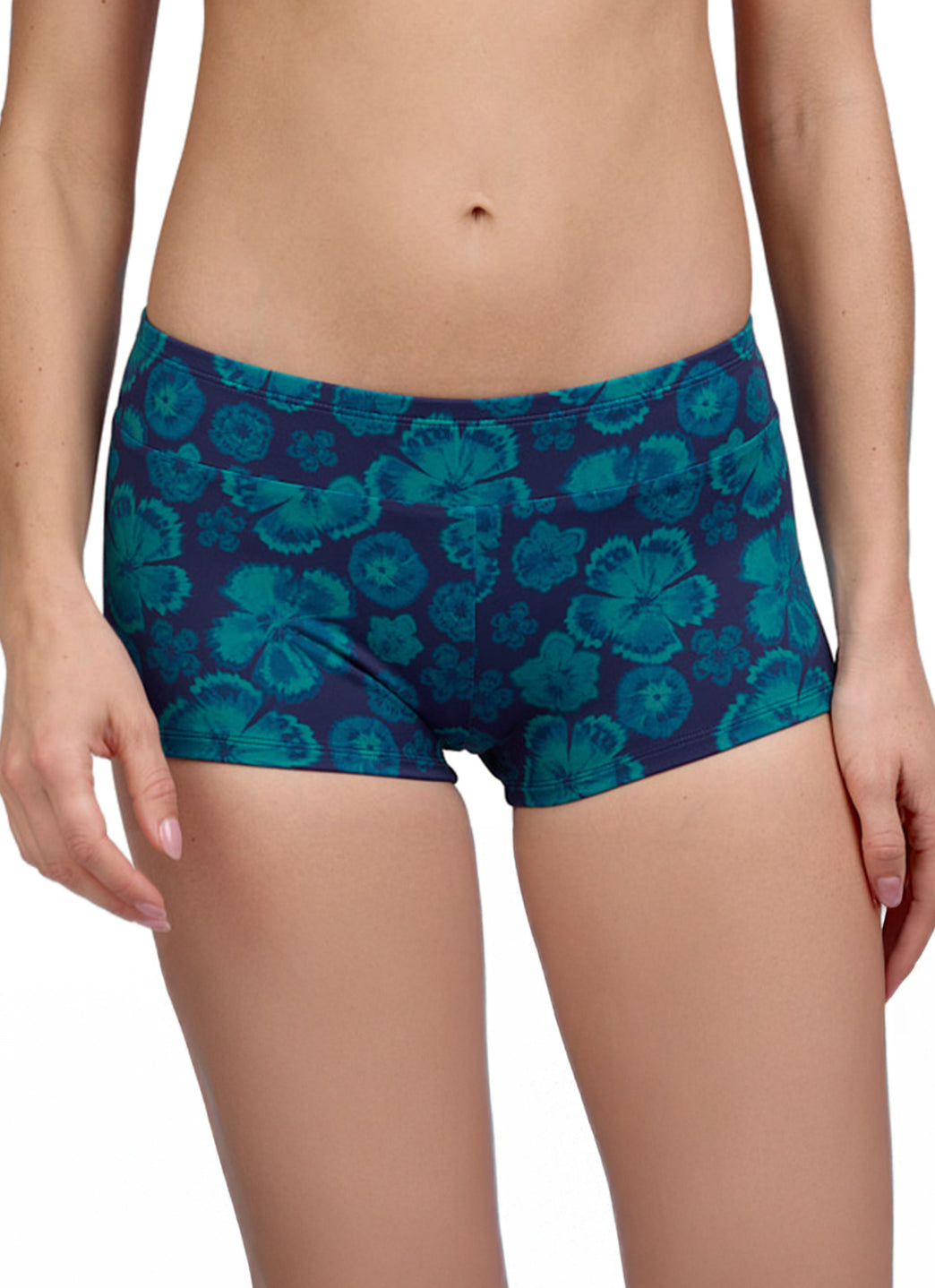 JOLYN Women's Piha Moon Flower Boyshort Swim Short
