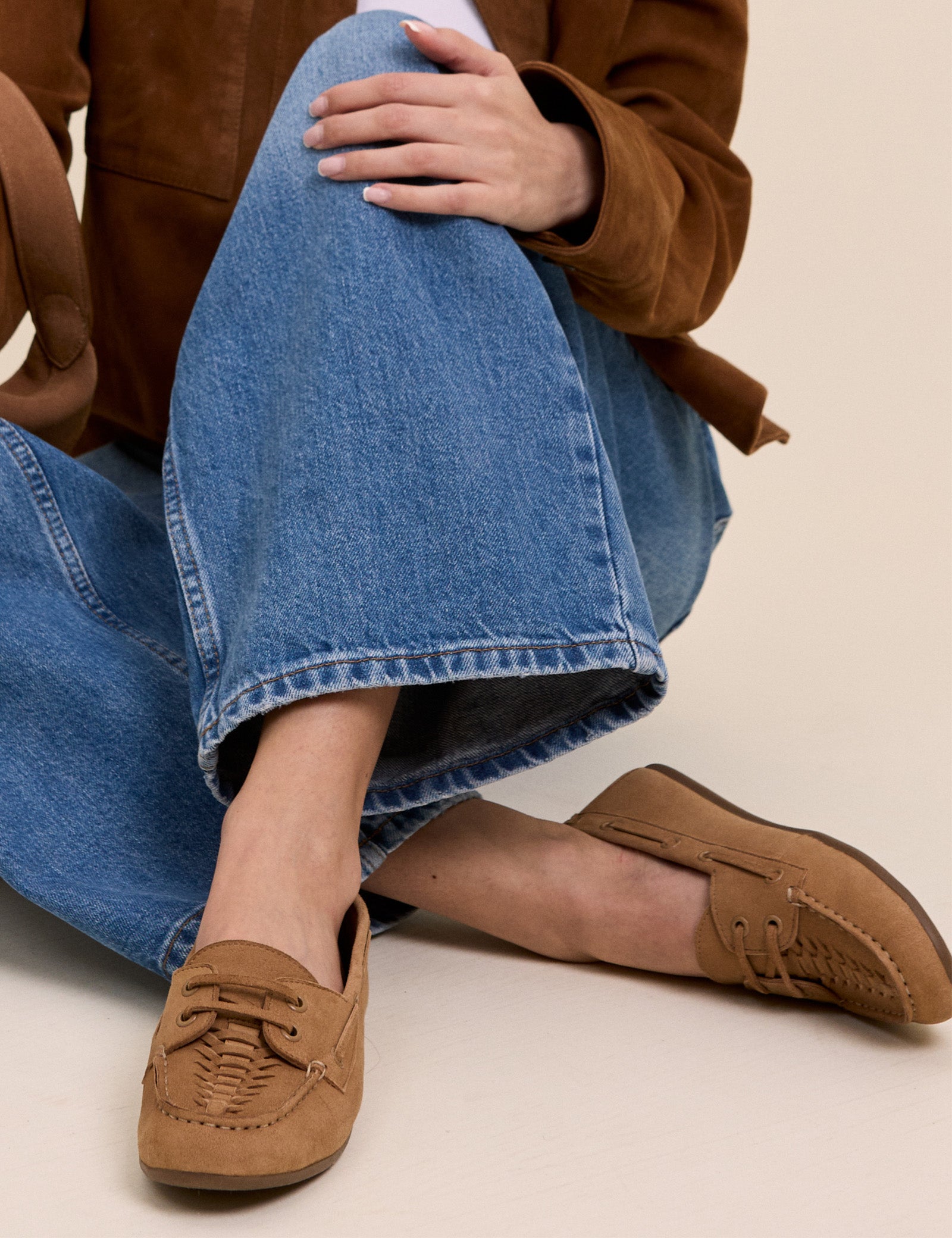 Tan Suede Loafers