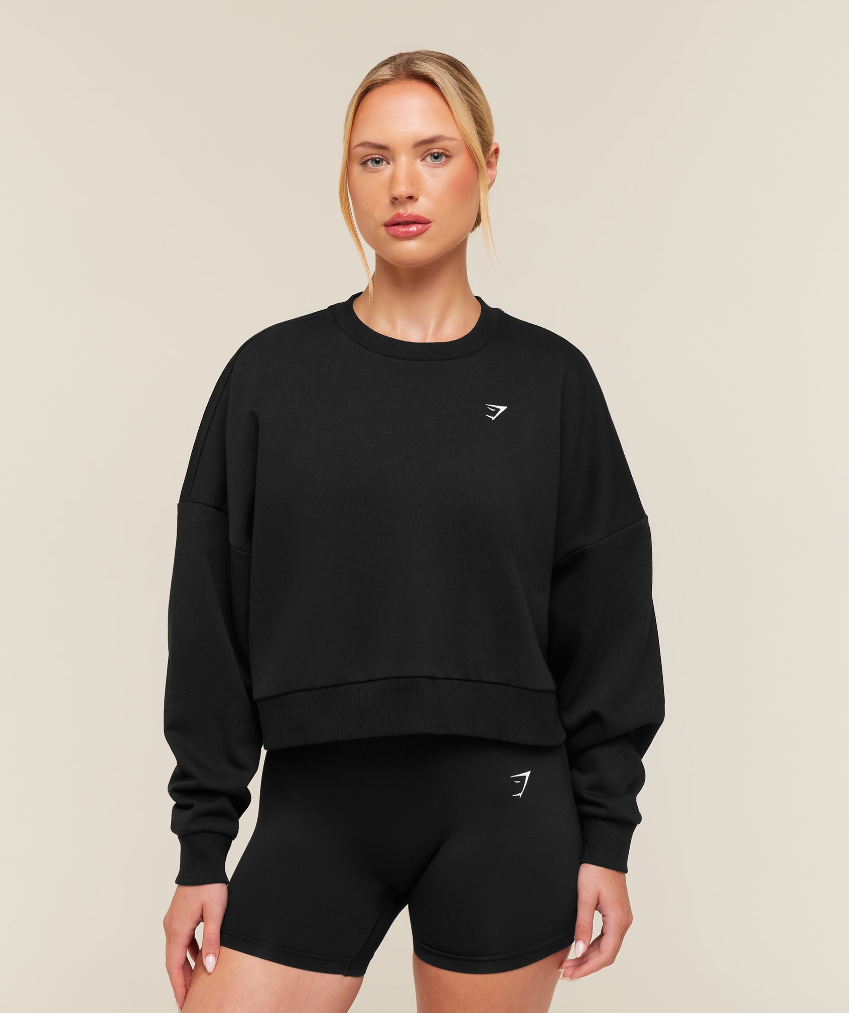Gymshark Training Oversized Boxy Sweatshirt - Black